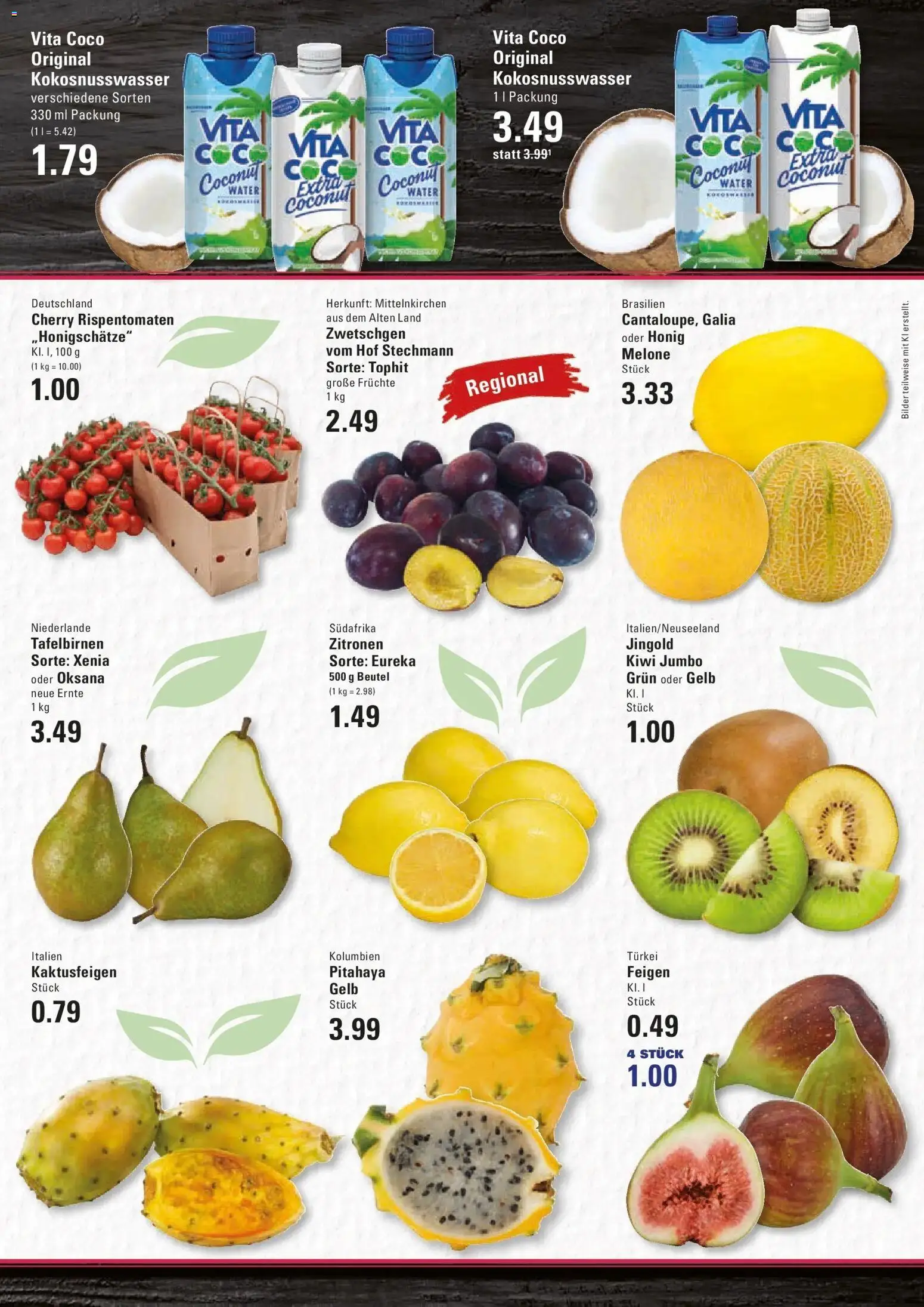 Edeka Prospekt Hamburg (ab 21.09.2026) » Angebote Online | Seite: 3 | Produkte: Zwetschgen, Bilder, Melone, Kiwi