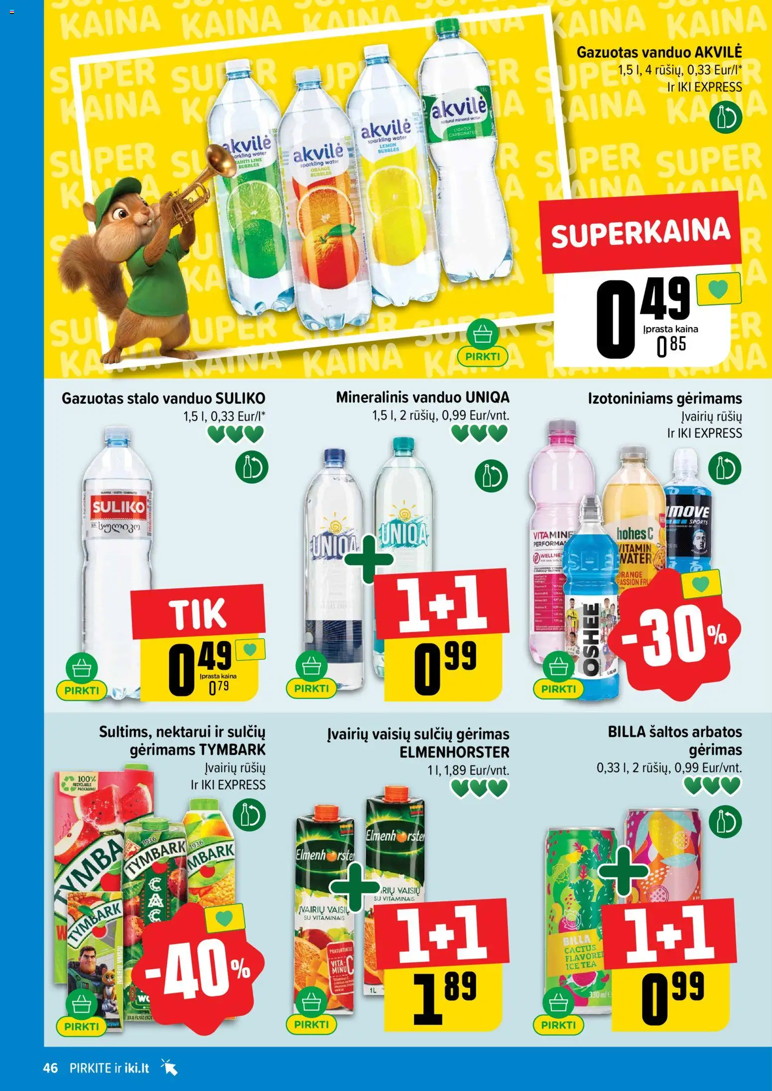 IKI akcijos nuo 2026.07.06 | Puslapis: 46 | Prekių: Mineralinis vanduo