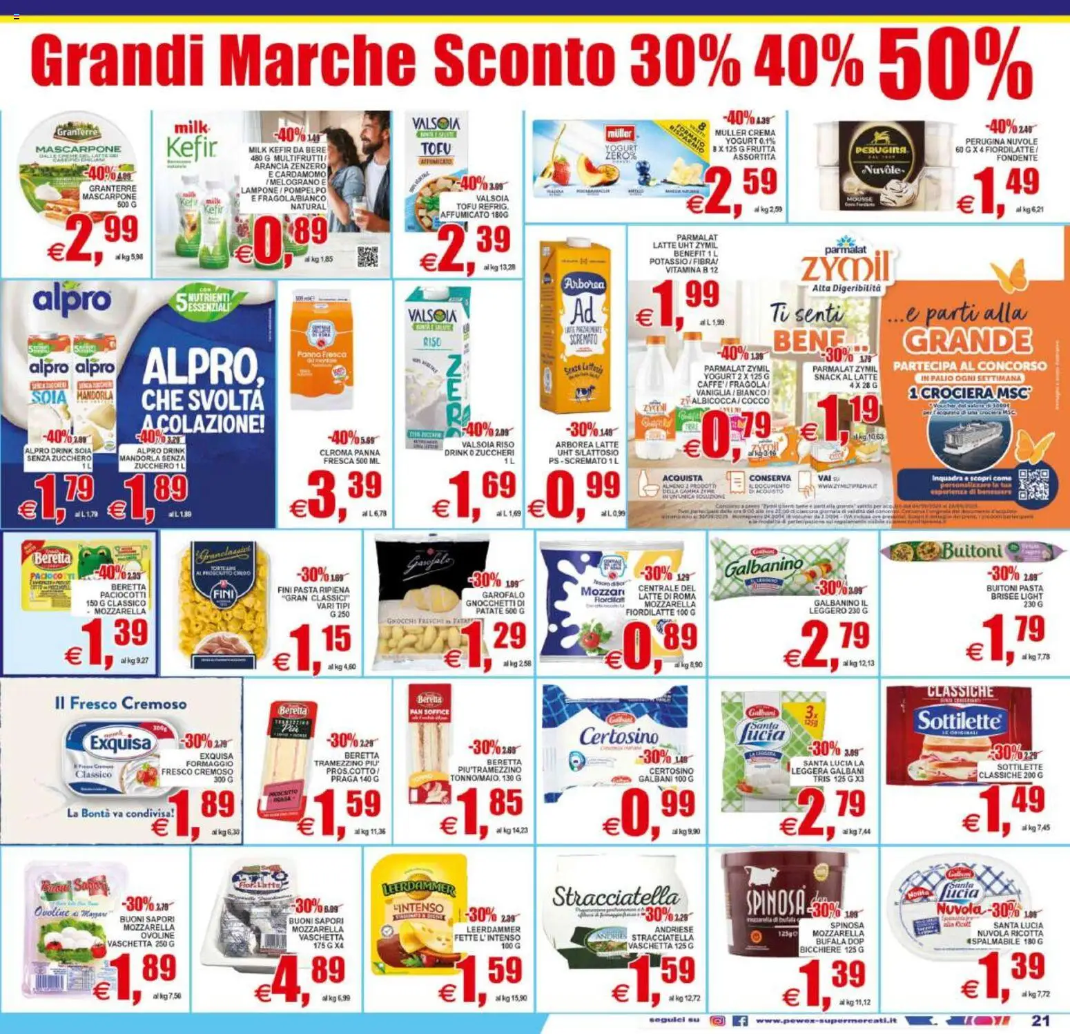 Volantino Pewex del 29.05.2026 | Pagina: 21 | Prodotti: Riso, Mozzarella, Ricotta, Tramezzino
