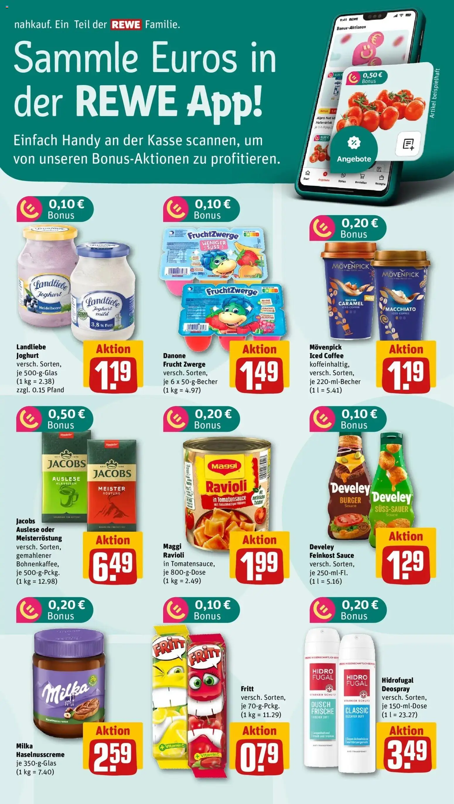REWE Prospekt ab 10.08.2026 zum Blättern » Angebote | Seite: 5 | Produkte: Haferdrink, Alpro, Deospray, Landliebe joghurt