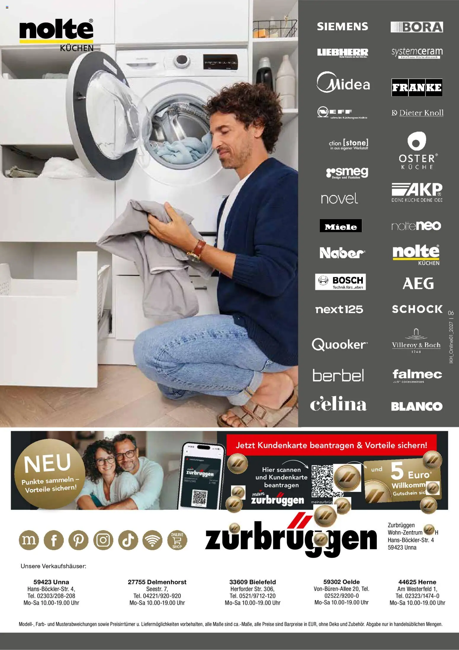 Zurbrüggen Hauswirtschaftsräume – gültig ab 23.10.2026 | Seite: 6 | Produkte: Bosch, Liebherr, Siemens, Küche