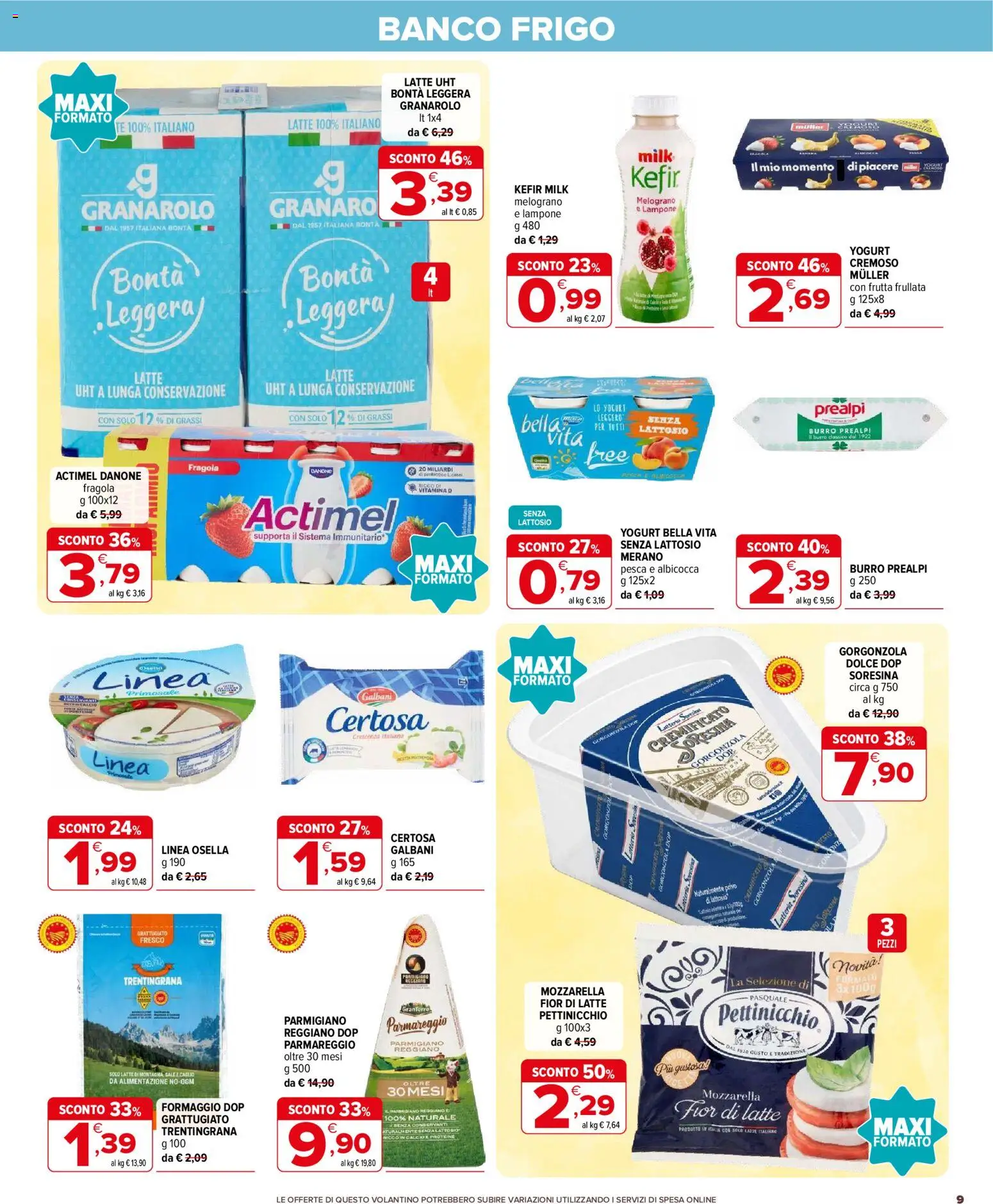 Volantino Iperal del 19/08/2026 | Pagina: 9 | Prodotti: Kefir, Yogurt, Lampone, Melograno