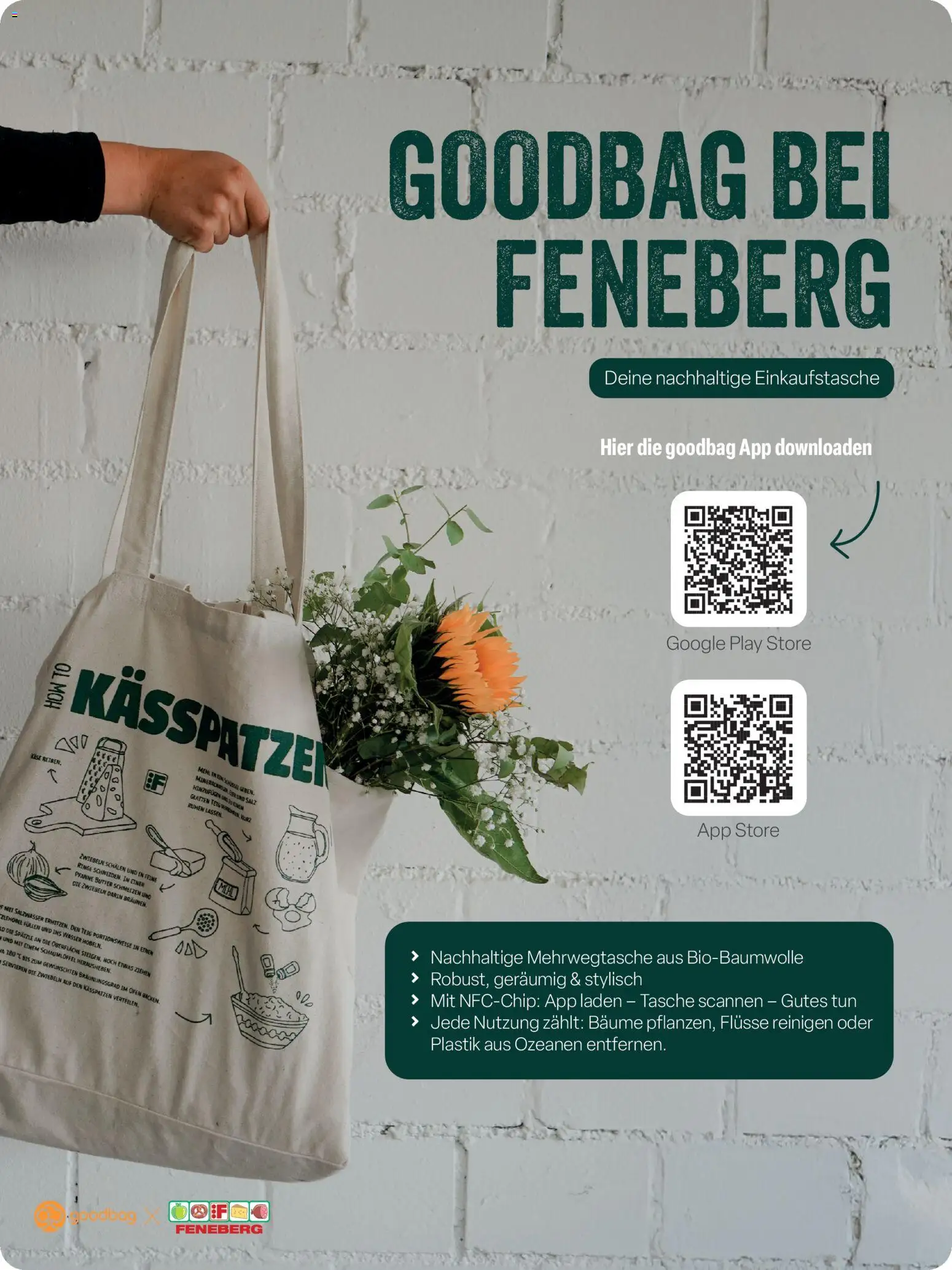 Feneberg Angebote – gültig ab 30.07.2026 | Seite: 10 | Produkte: Tasche, Mehl, Käse, Zwiebeln