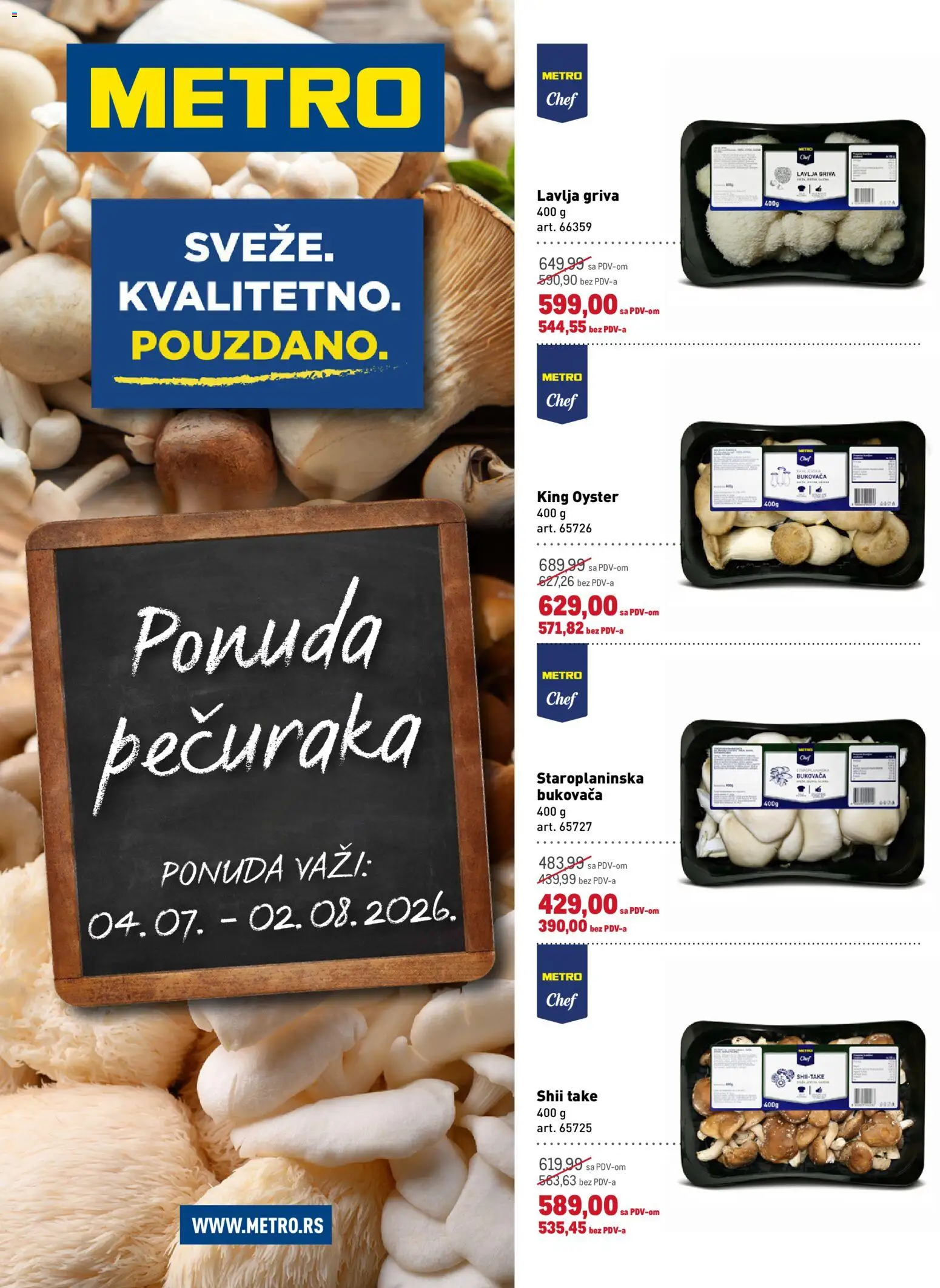 Metro katalog - važi od 04.07.2026 | Strana: 1