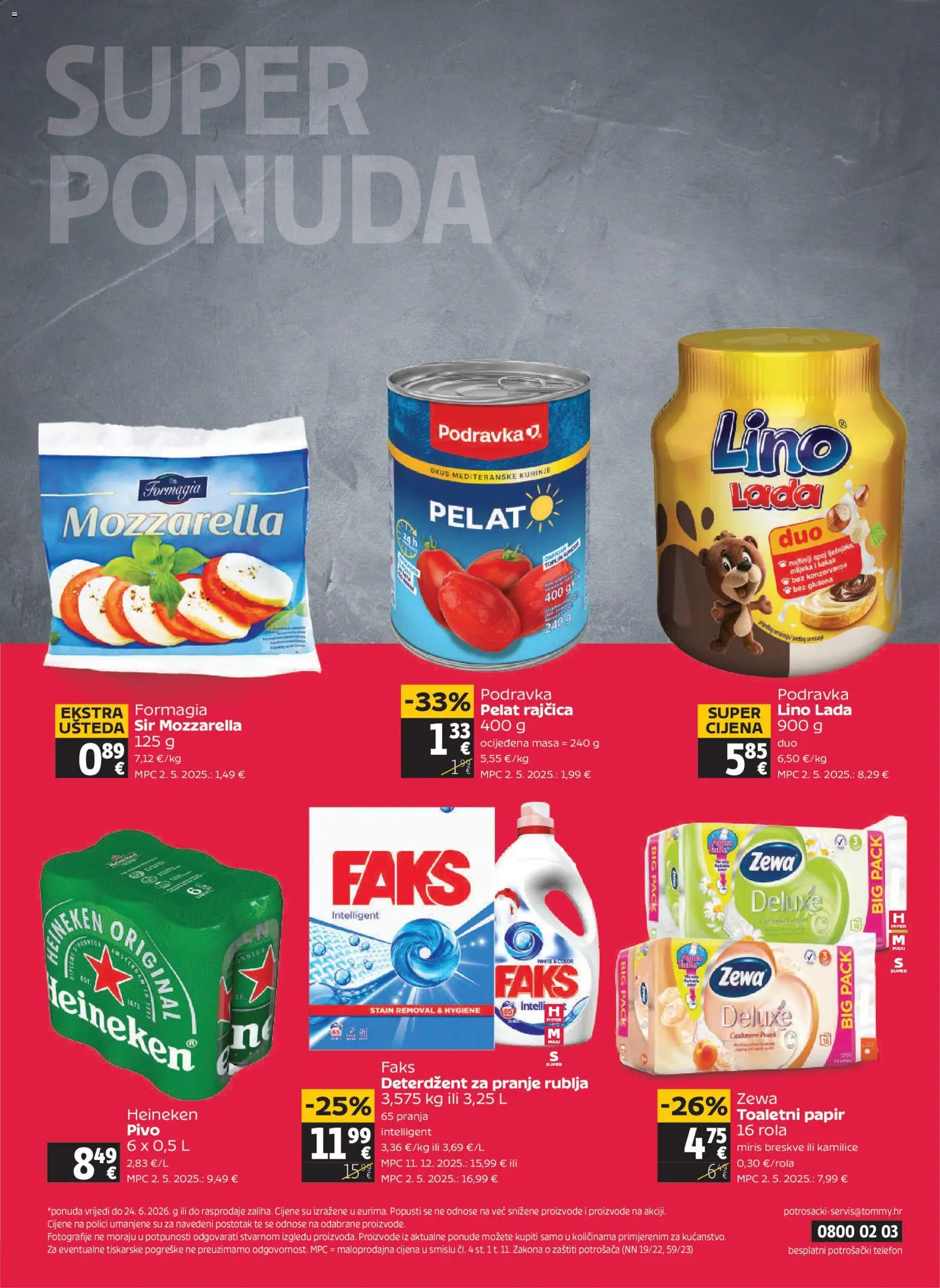 Tommy katalog | vrijedi od 18.06.2026 | Stranica: 32 | Proizvodi: Lino Lada, Miris, Pivo, Rajčica