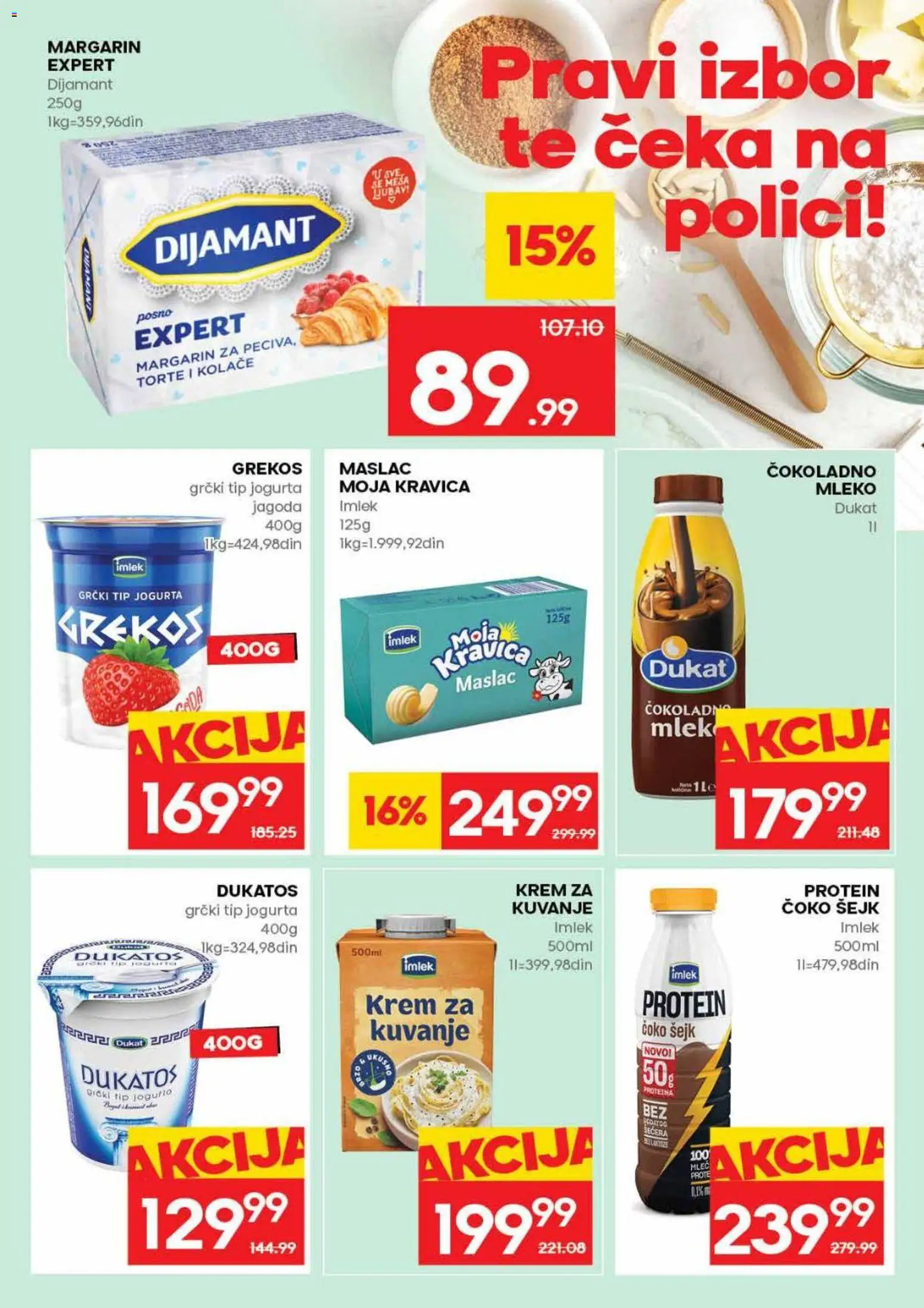Idea katalog - važi od 16.04.2026 | Strana: 11 | Proizvode: Maslac, Protein, Moja kravica, Margarin