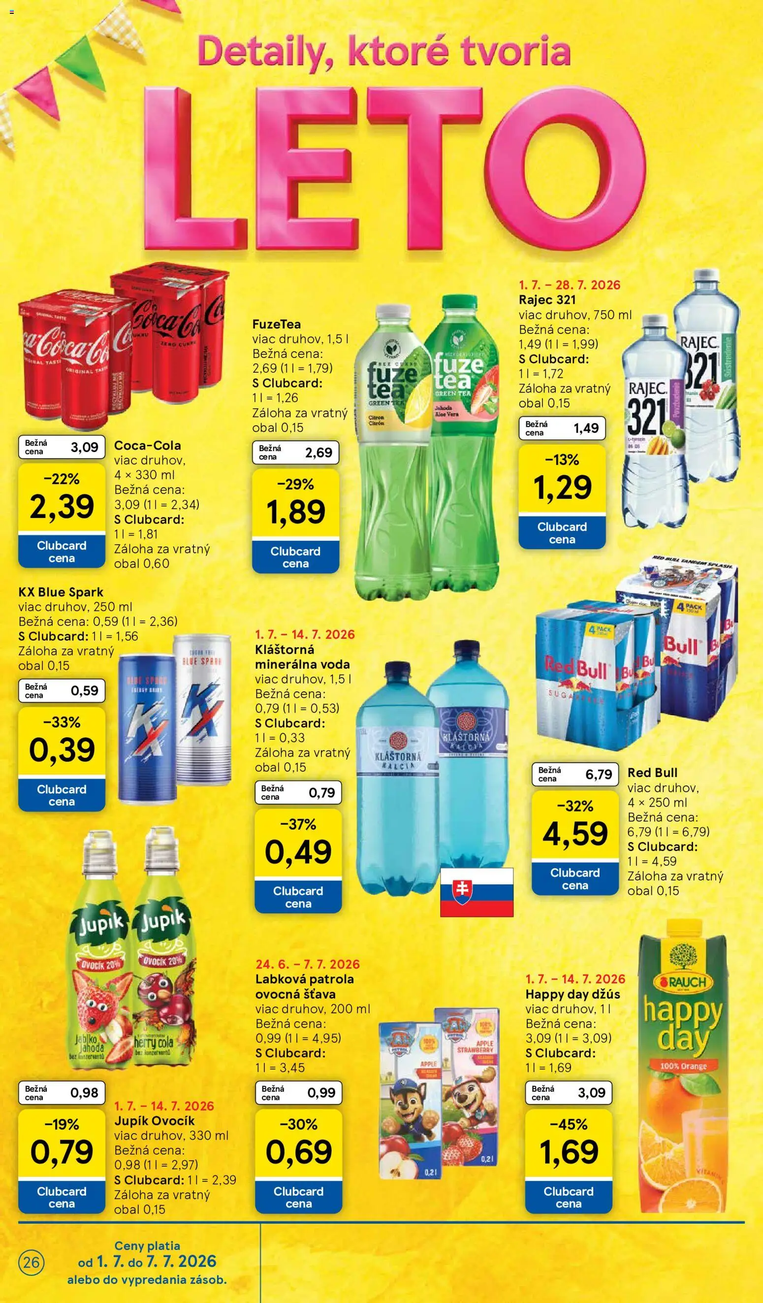 Nové Tesco akcie – leták je platný od 01.07.2026 | Strana: 26