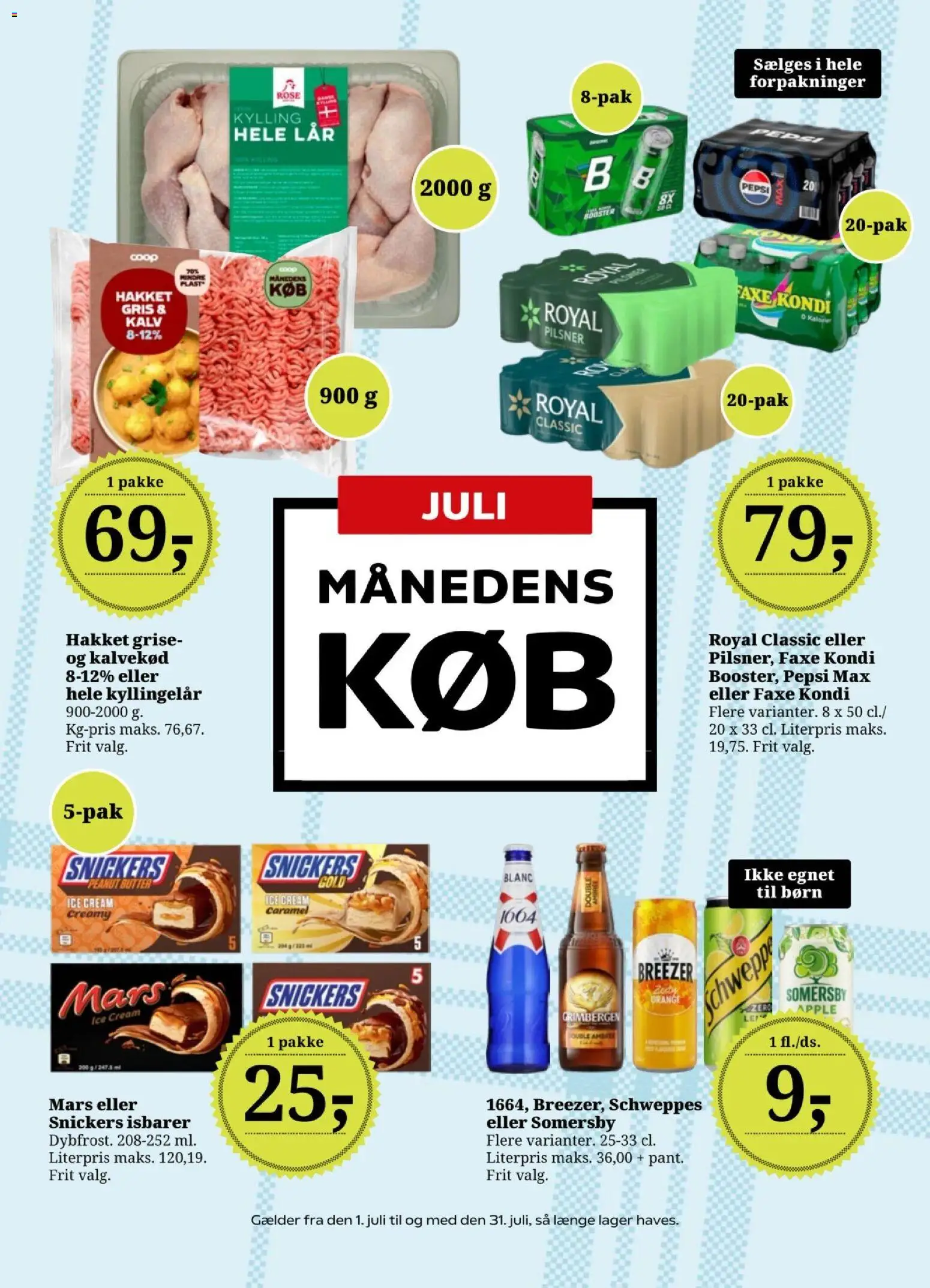 Dagli'Brugsen tilbudsavis – gyldig fra 03/07/2026 | Side: 9 | Produkter: Faxe Kondi, Pepsi, Pepsi Max