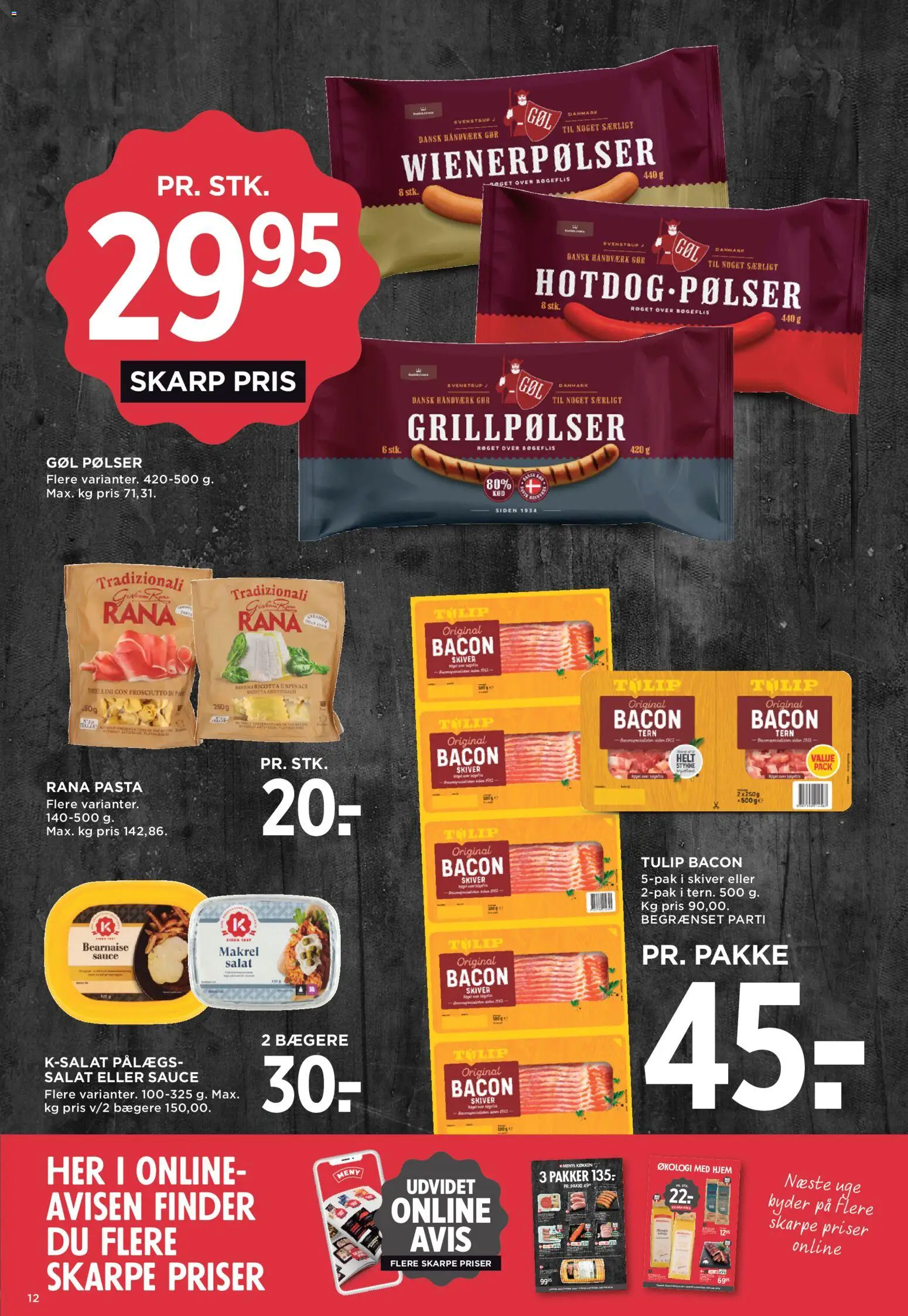 Meny tilbudsavis – gyldig fra 31/07/2026 | Side: 17 | Produkter: Pølser, Pasta, Makrel, Grillpølser