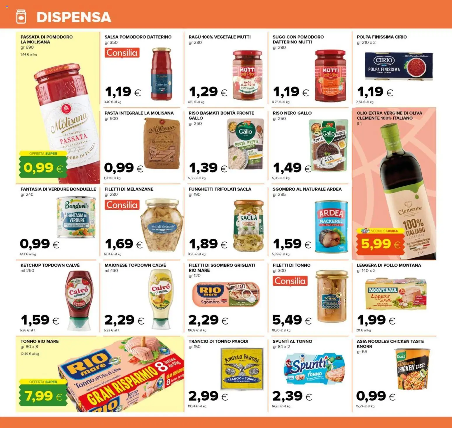 Volantino Oasi del 21/08/2026 | Pagina: 16 | Prodotti: Riso, Pomodori, Pasta, Melanzane