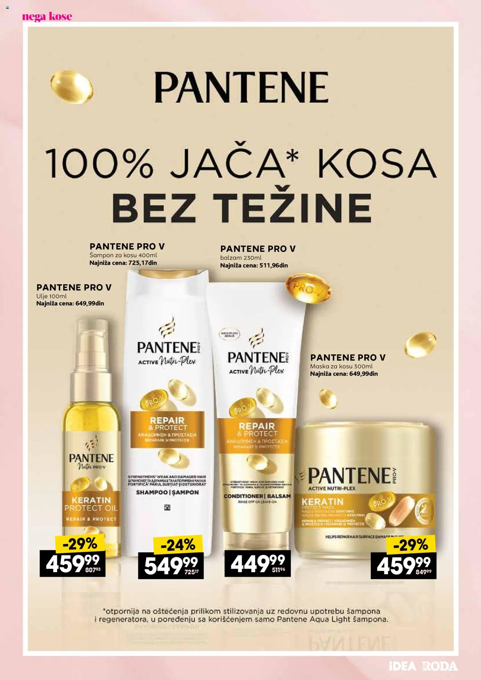 Idea katalog - važi od 11.06.2026 | Strana: 4 | Proizvode: Pantene, Balzam, Maska za kosu, Ulje