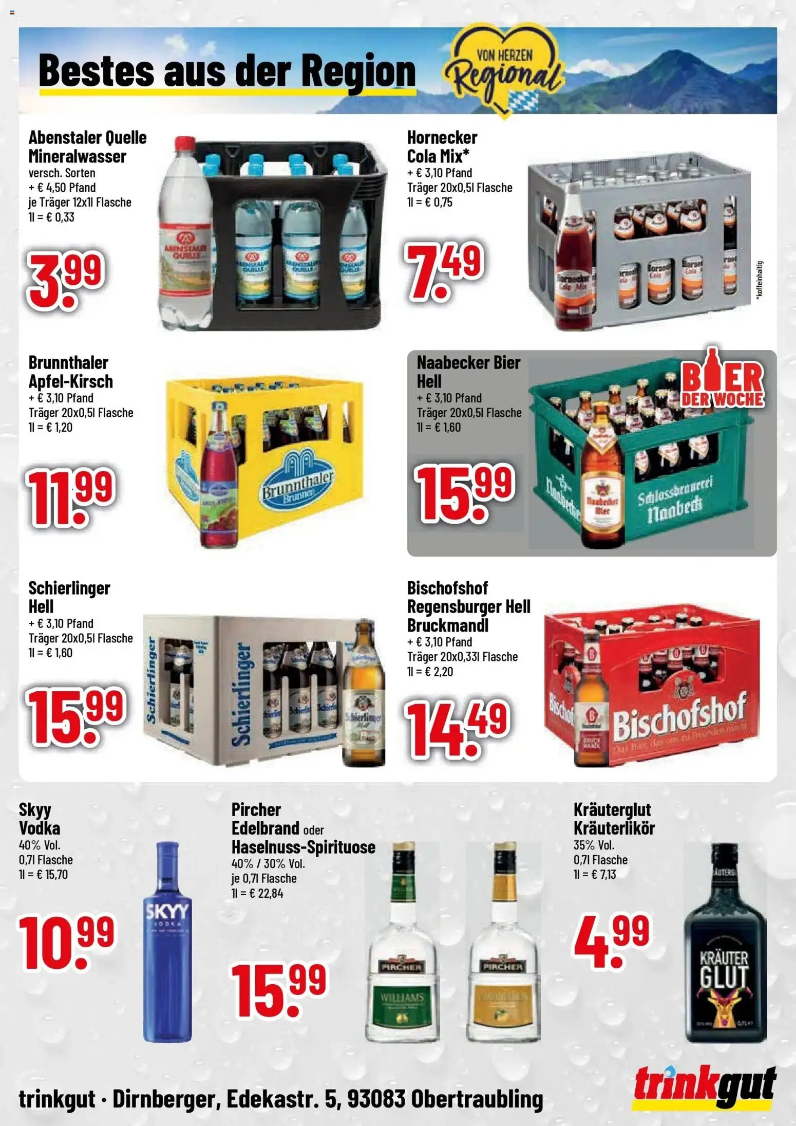 Trinkgut Prospekt Obertraubling (ab 12.10.2026) » Angebote online | Seite: 4 | Produkte: Cola, Bier, Mineralwasser, Vodka