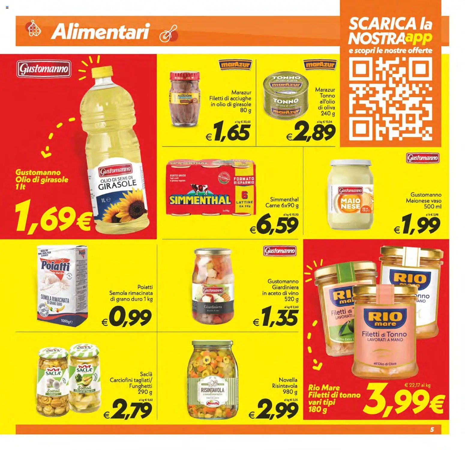 Volantino SuperConveniente del 28.04.2026 | Pagina: 5 | Prodotti: Olio, Vino, Tonno, Aceto