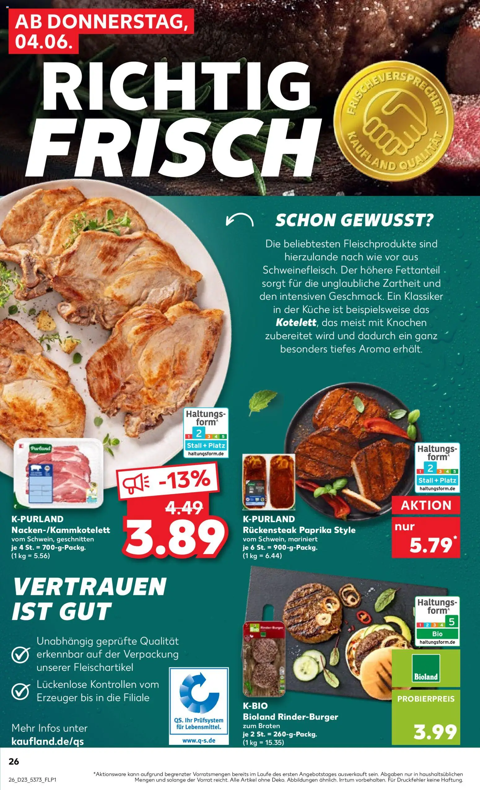 Kaufland Prospekt Hamburg – gültig ab 04.06.2026 | Seite: 26 | Produkte: Küche, Paprika