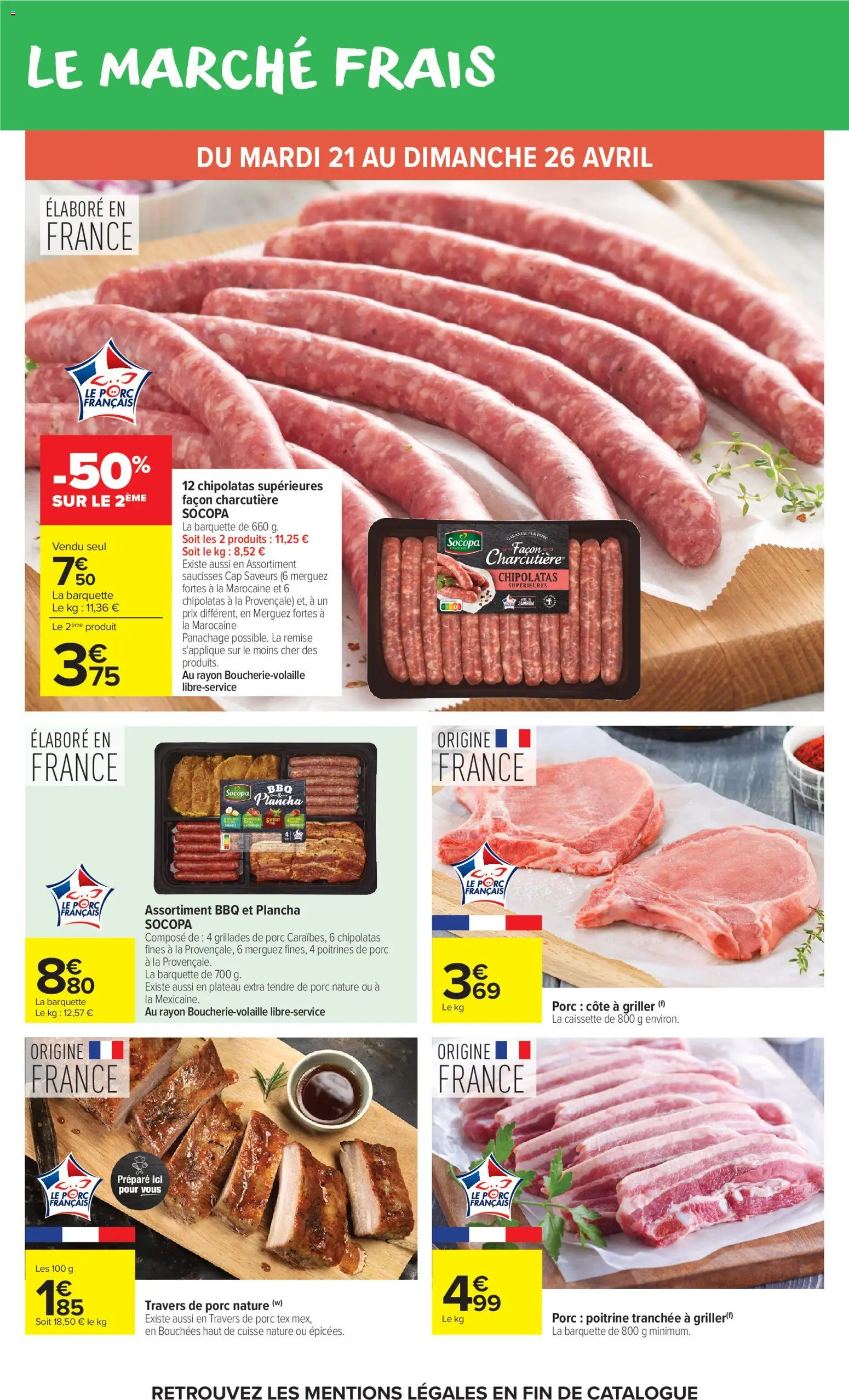 {H1} | Page: 10 | Produits: Plancha, Travers de porc, Jambon, Porc