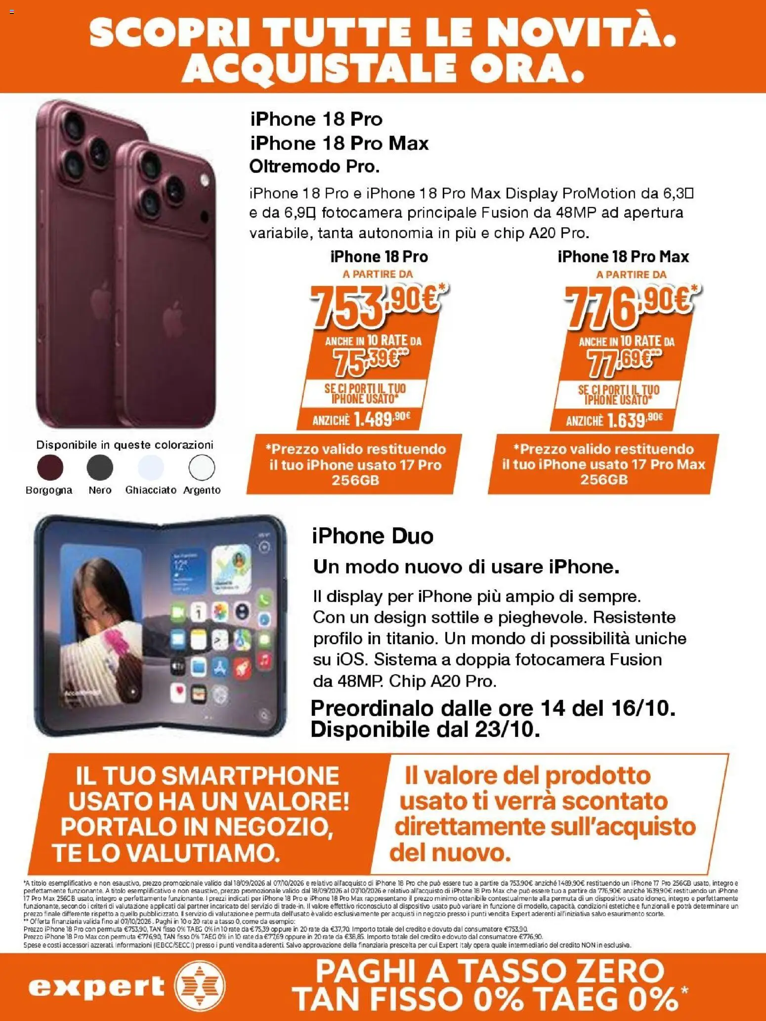 Volantino Iperal del 24/09/2026 | Pagina: 20 | Prodotti: Iphone, Tè, Smartphone, Fotocamera