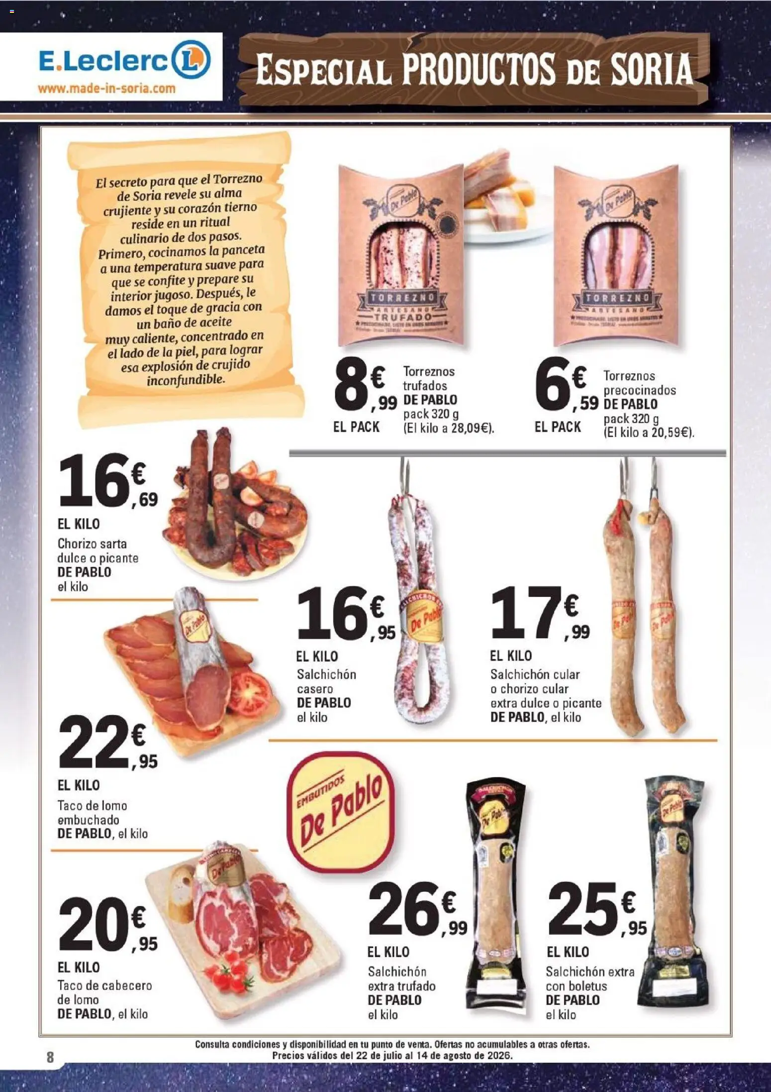 E.Leclerc Soria │ válido desde el 22/07/2026 | Página: 8 | Productos: Ηλεκτρικός φούρνος, Aceite, Νυχτικό, Baño