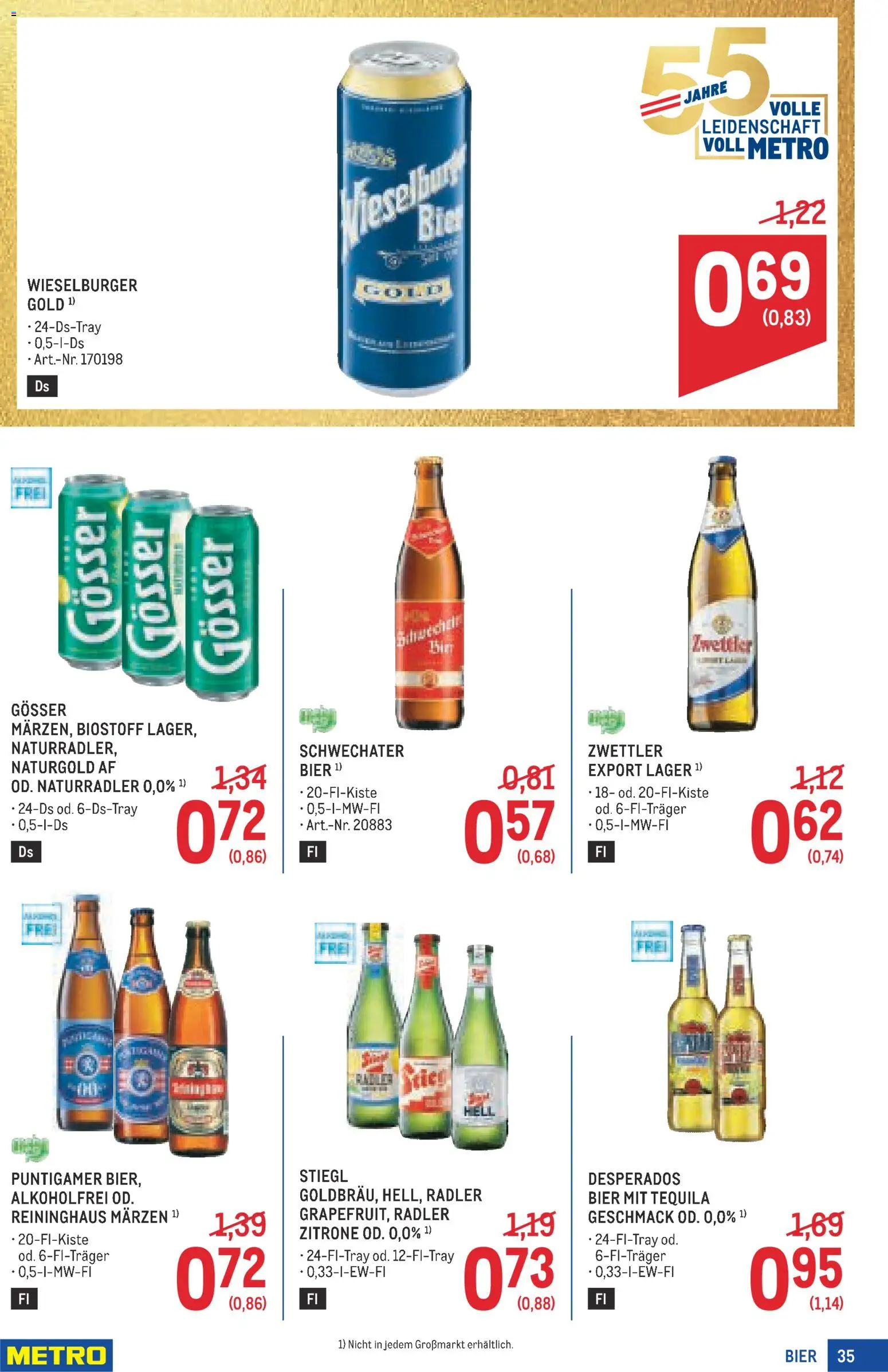 Metro angebote Profi gültig ab 23.07.2026 | Seite: 35 | Produkte: Zitrone, Bier