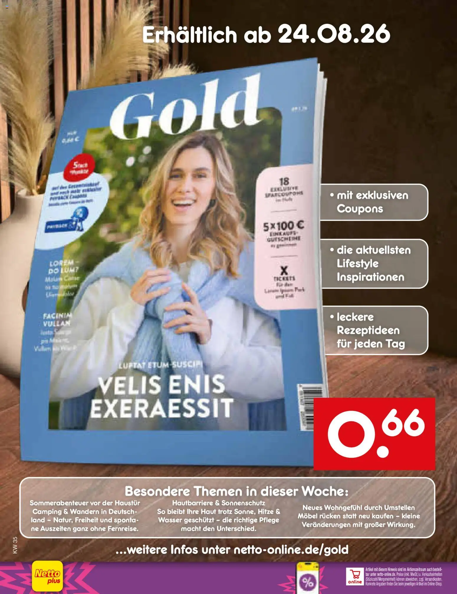 Netto Marken-Discount Prospekt – gültig ab 24.08.2026 | Seite: 62 | Produkte: Wasser