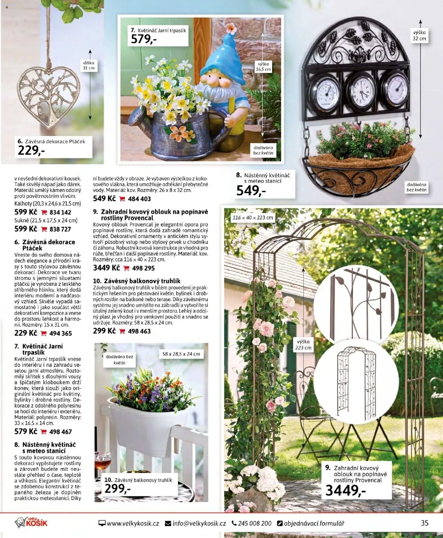 Velký Košík katalog červen 2026 od 01.06.2026 | Strana: 35 | Produkty: Sukně, Rostliny, Květináč, Dekorace