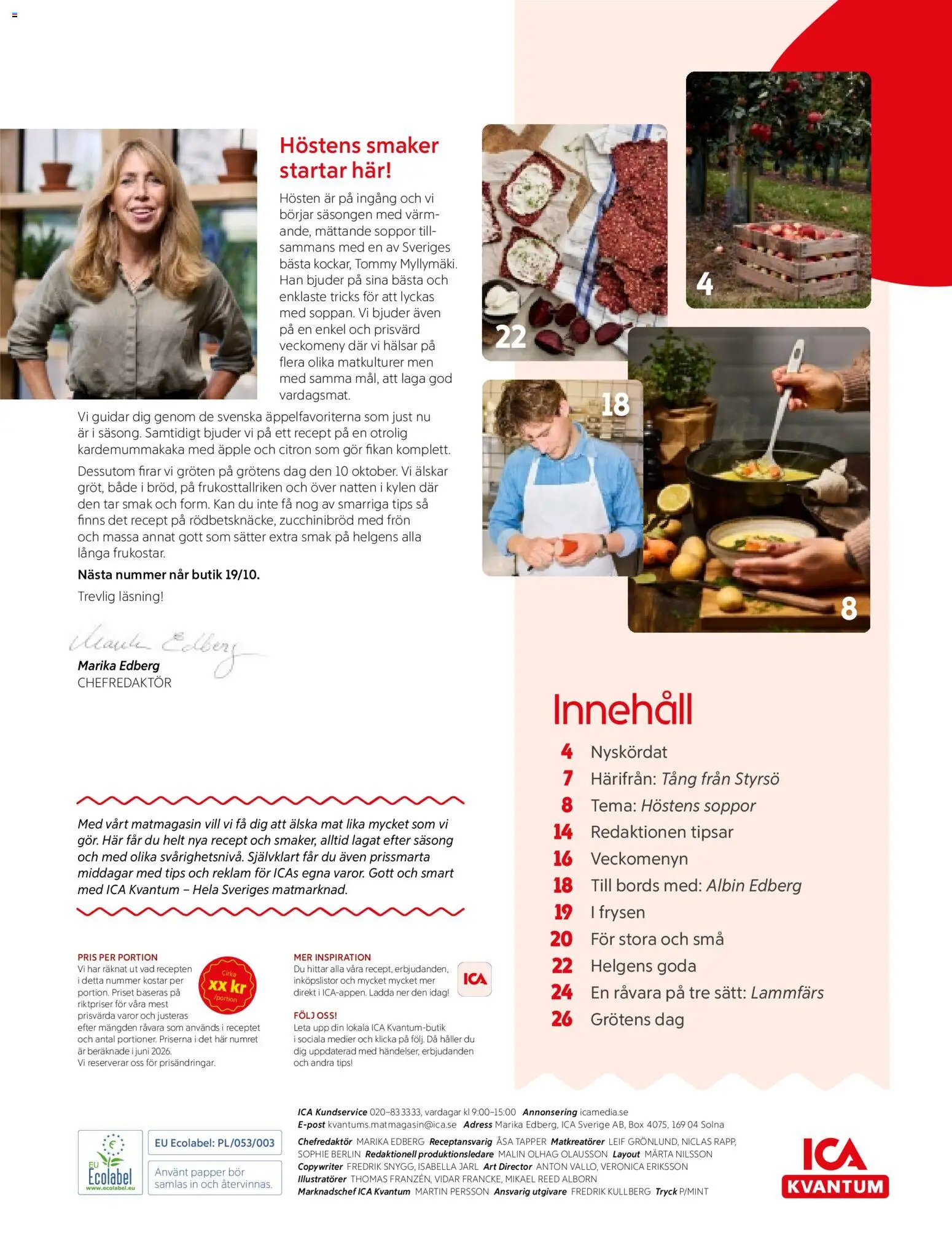 ICA Kvantum reklamblad aktuell från 01/09/2026 | Sida: 3 | Produkter: Soppor, Äpple, Papper, Citron