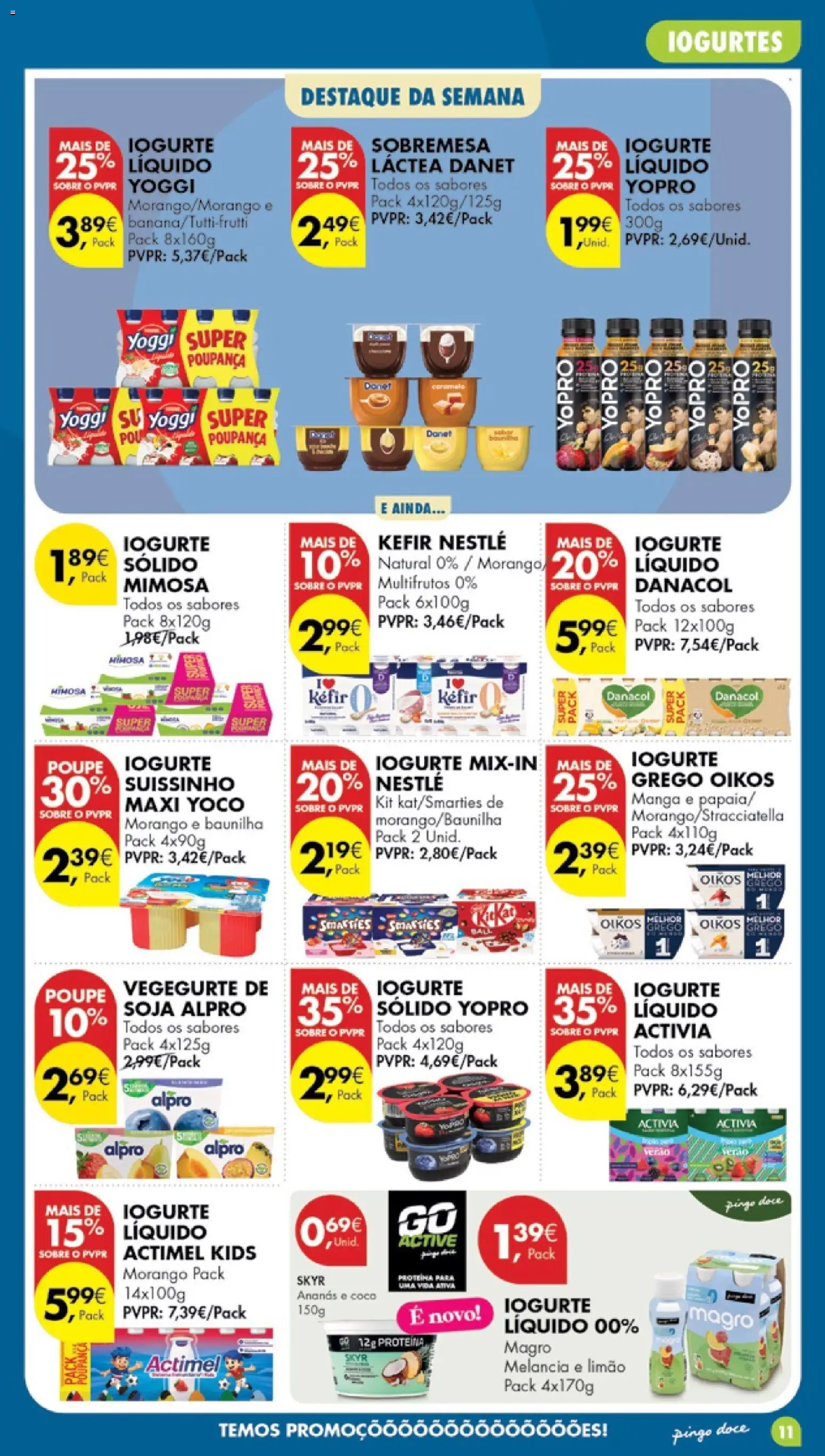 Pingo Doce Poupe Esta Semana Madeira │ válido de 25/08/2026 | Página: 11 | Produtos: Manga, Ananás, Kefir, Proteina
