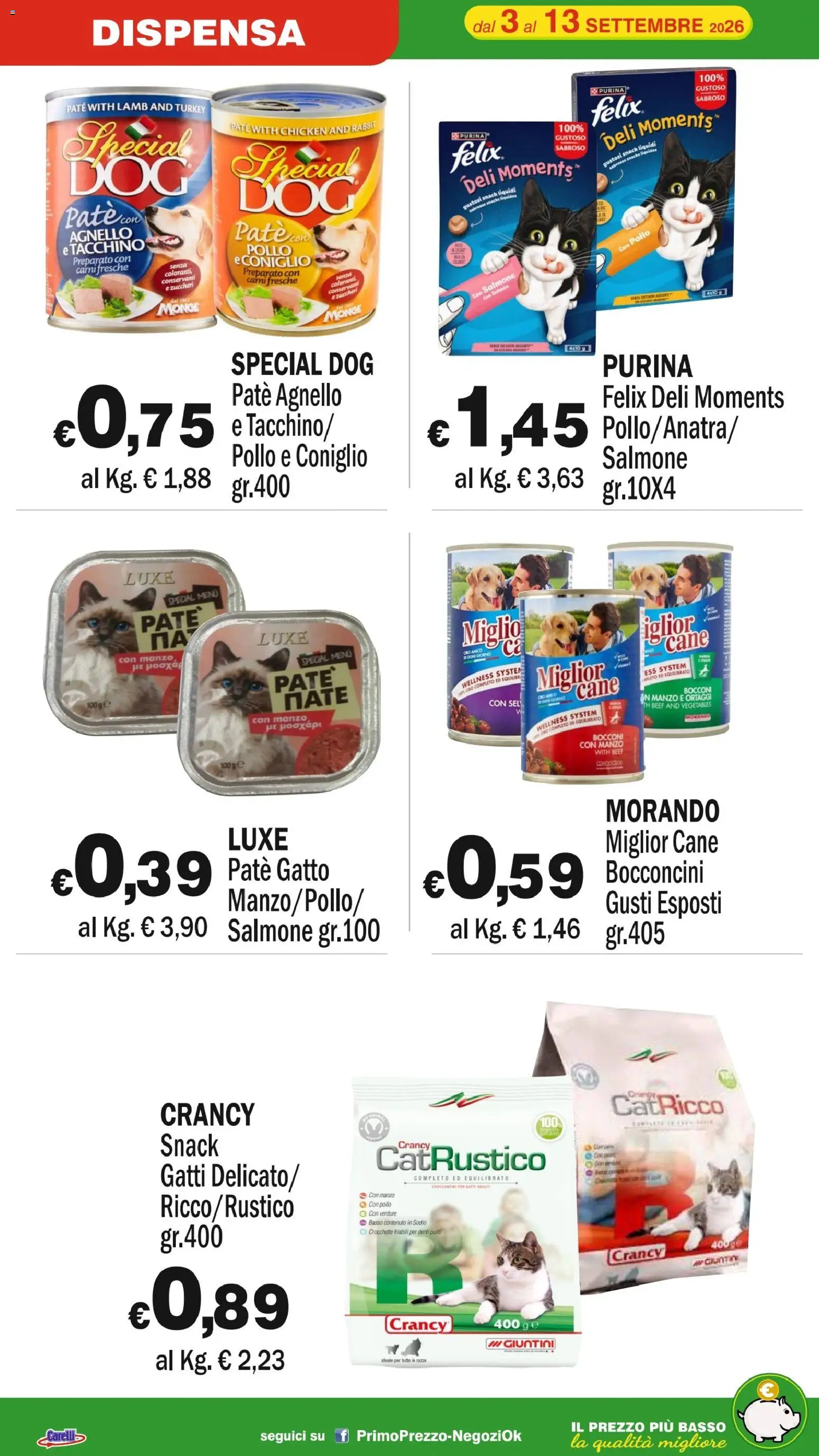 Volantino Primo Prezzo del 03/09/2026 | Pagina: 17