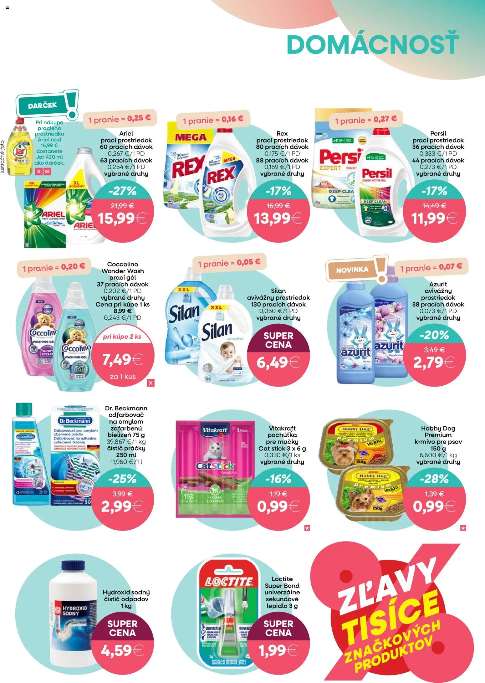 Nové 101 drogerie akcie – leták je platný od 06.05.2026 | Strana: 11 | Produkty: Práčky, Persil, Ariel, Coccolino