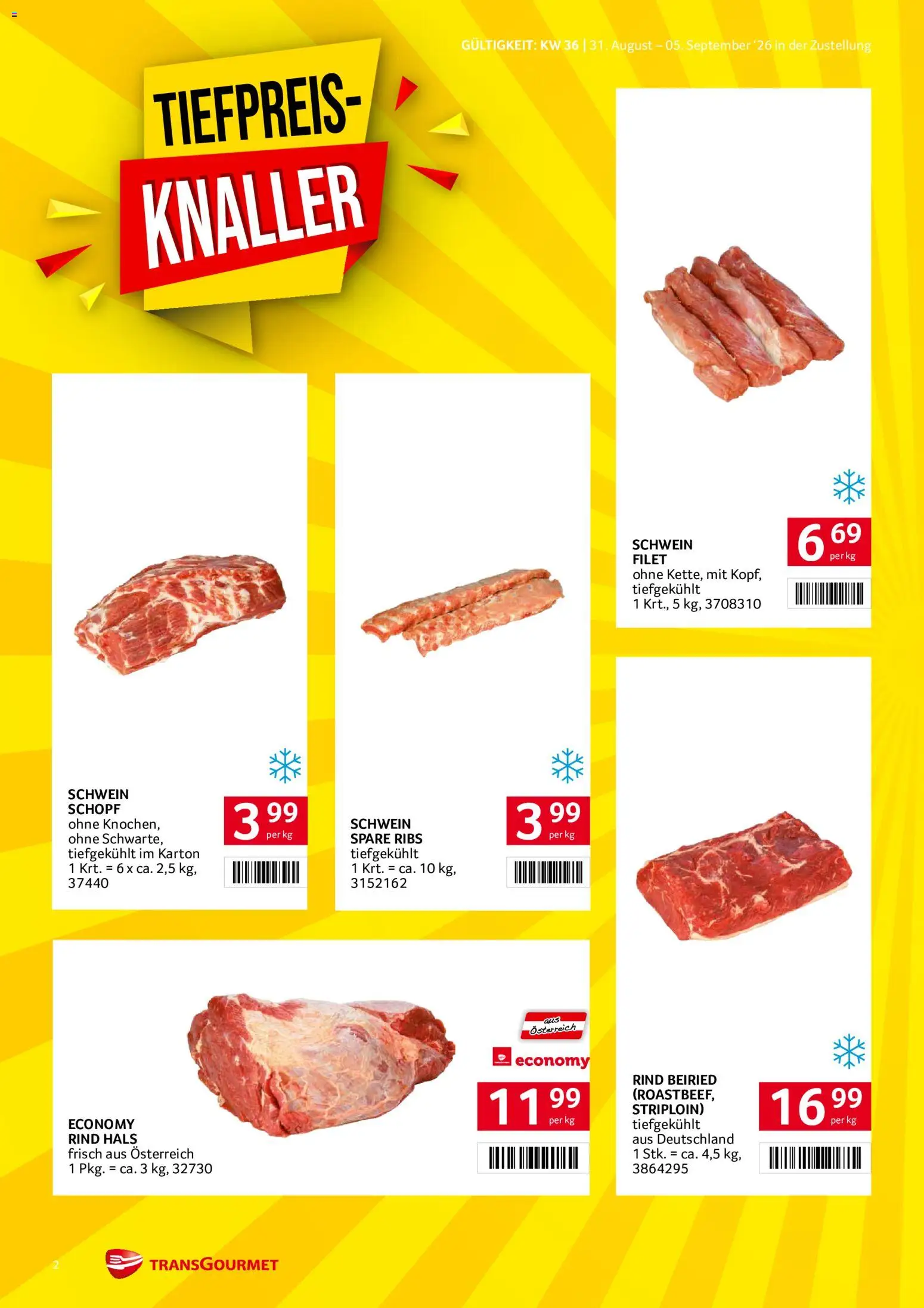 Transgourmet Zustellaktion gültig ab 31.08.2026 | Seite: 2