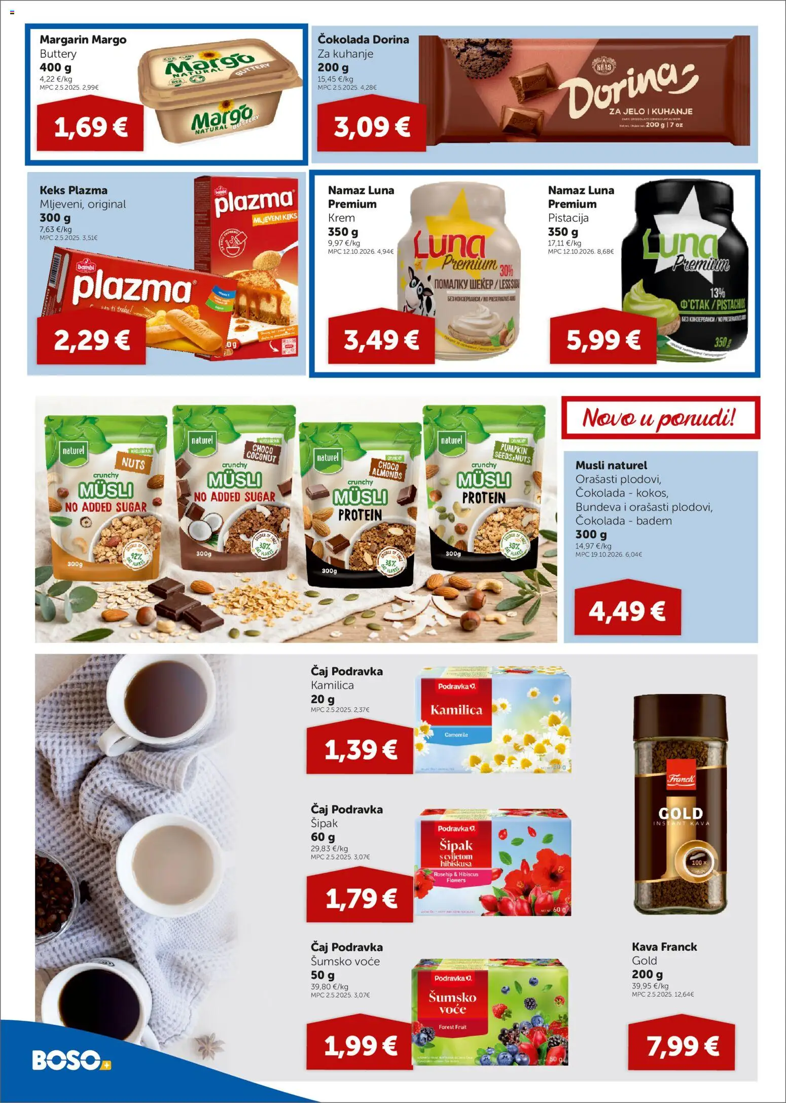 Boso katalog | vrijedi od 29.10.2026 | Stranica: 8 | Proizvodi: Podravka, Margarin, Bundeva, Namaz