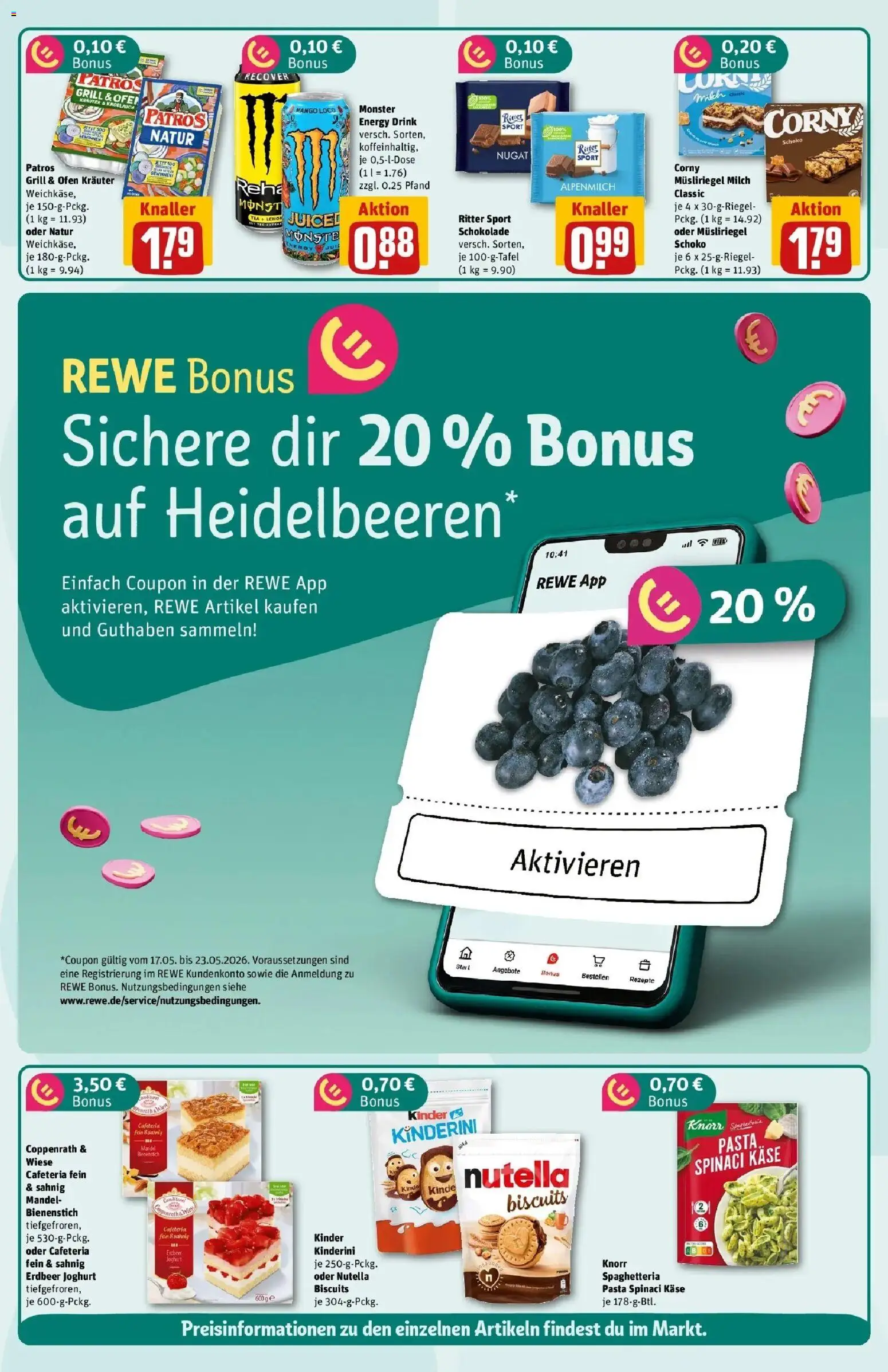 Rewe Prospekt Heppenheim – gültig ab 17.05.2026 | Seite: 2 | Produkte: Grill, Patros, Monster, Mango