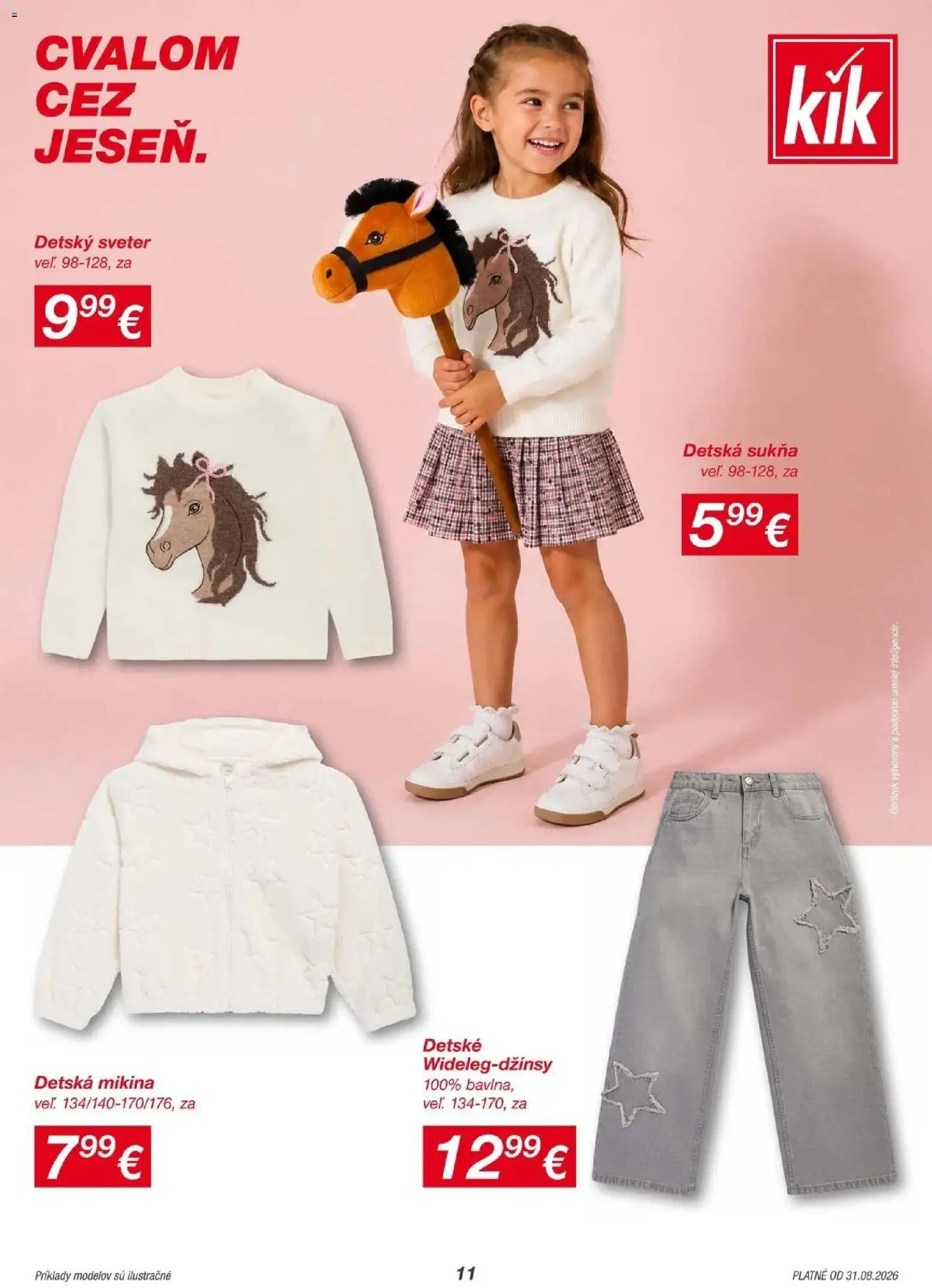 Kik - KiK leták platný do 06.09.2026 od 28.08.2026 → Aktuálny textil výpredaj online | Strana: 11 | Produkty: Sveter, Mikina