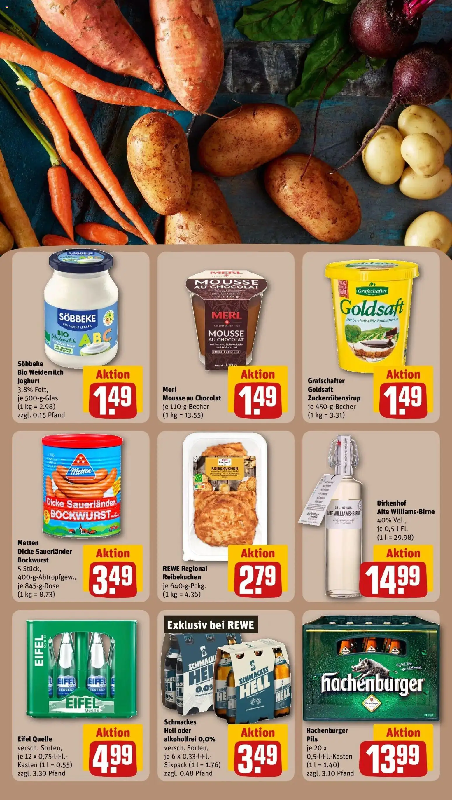 REWE Prospekt ab 26.10.2026 zum Blättern » Angebote | Seite: 23 | Produkte: Merci, Joghurt, Pils, Alkohol