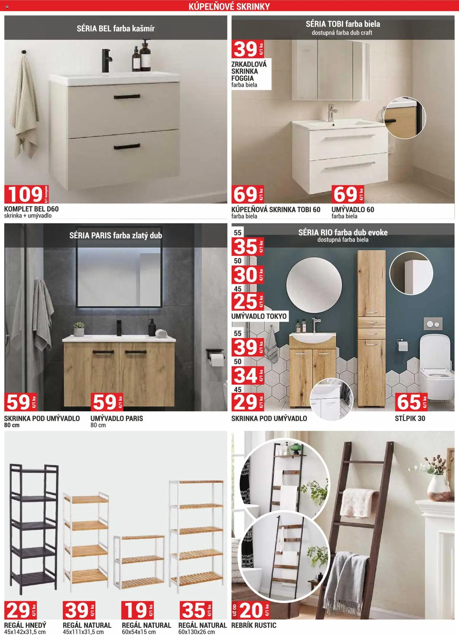 Nové Merkury Market akcie – leták je platný od 01.07.2026 | Strana: 28 | Produkty: Regál, Skrinka pod umývadlo, Kúpeľňové skrinky, Kúpelňová skrinka