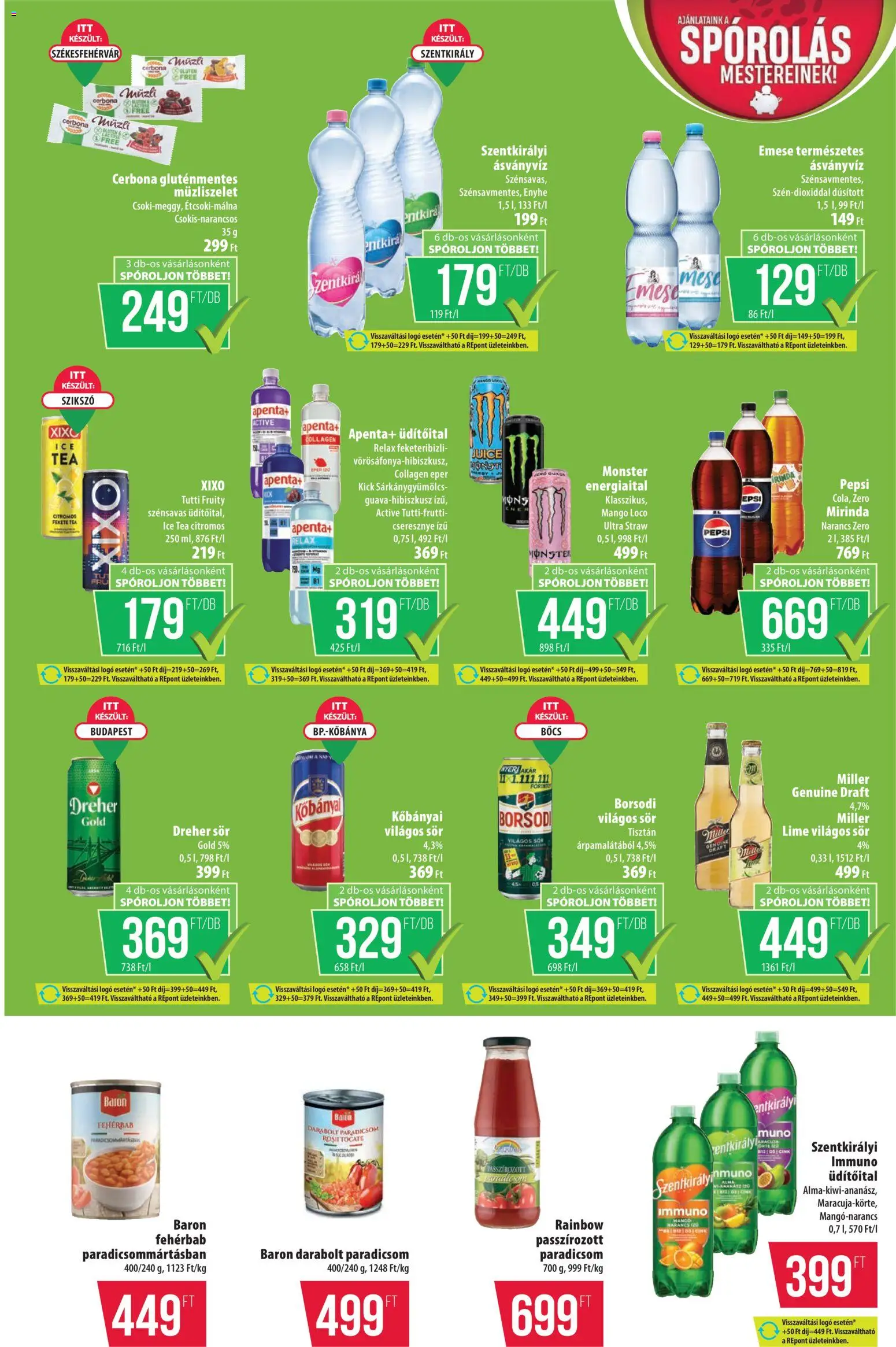 COOP akciós ujság - amely érvényes a következő dátumtól: 02.07.2026 | Oldal: 7 | Termékek: Ice tea, Narancs, Paradicsom, Müzliszelet
