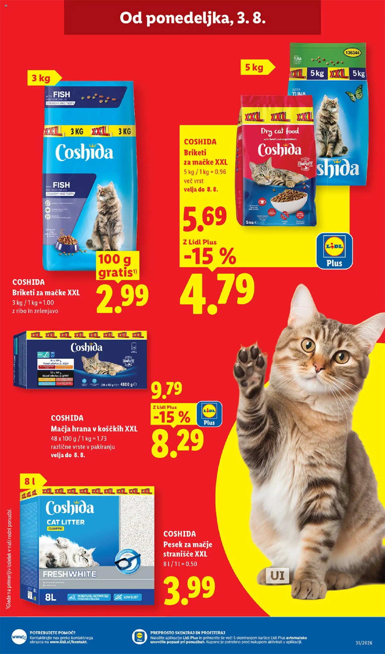 Novi Lidl katalog ponudbe – veljaven od 30.07.2026 | Stran: 51 | Izdelki: Tuna, Stranisce, Briketi