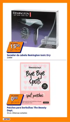 Pré-visualização Action folheto válido de 08/07/2026 | Página: 4 | Produtos: Secador, Secador de cabelo