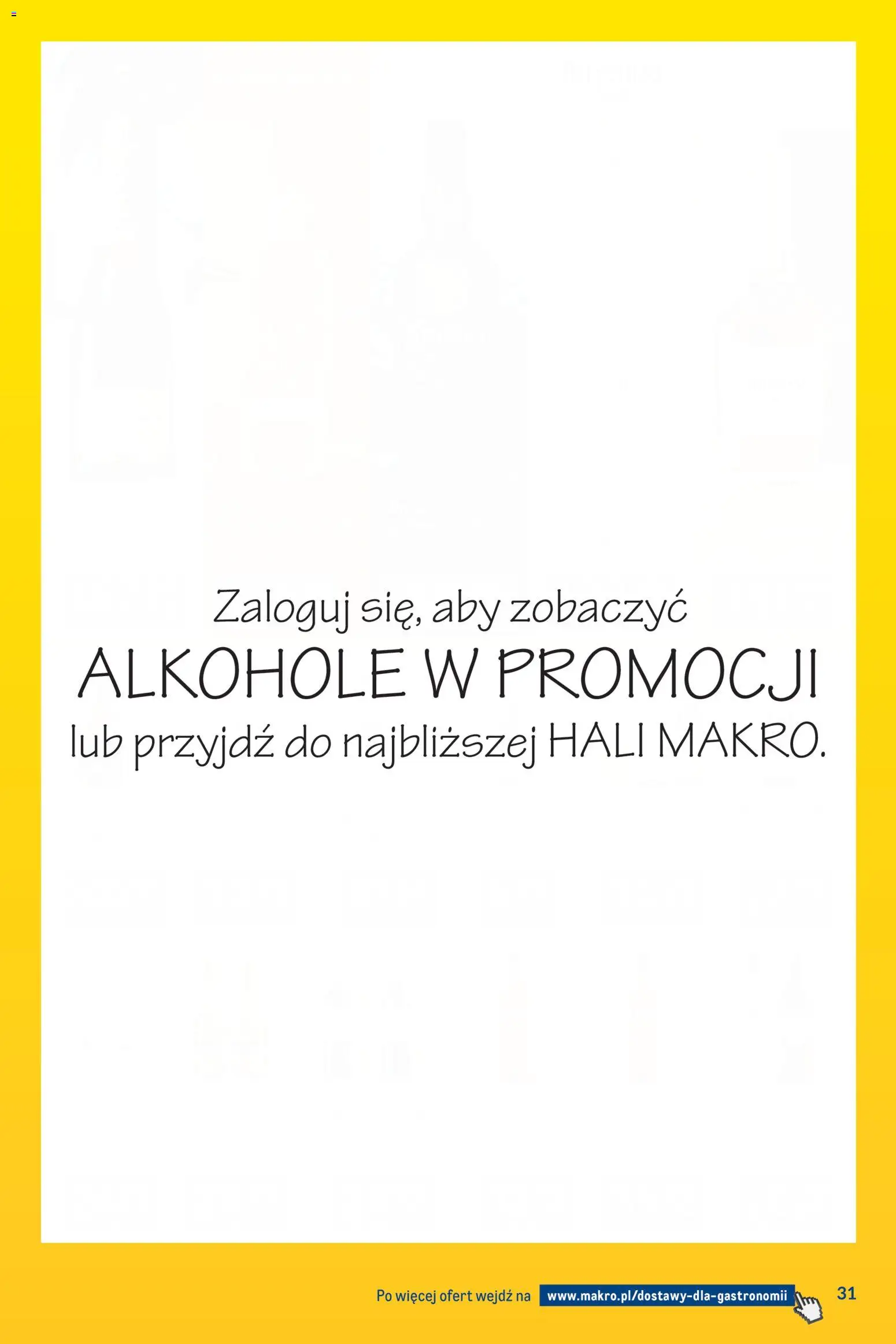 Makro gazetka - Dostawy dla gastronomii od 01.09.2026 | Strona: 31 | Produkty: Alkohole