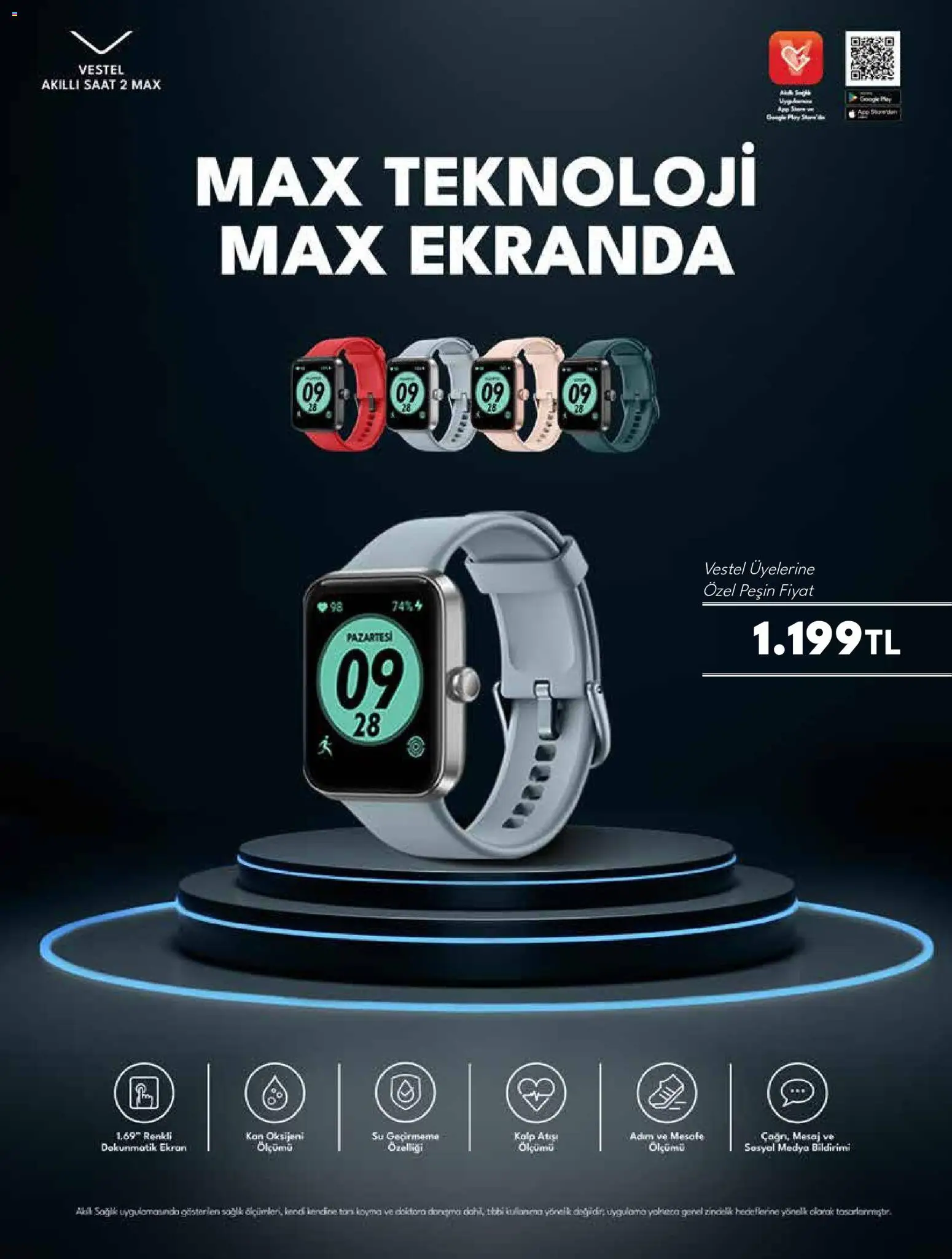 Vestel - Mobil ve Akıllı Ürünler - 01.05.2026 tarihinden itibaren geçerlidir | Sayfa: 3 | Ürünler: Akıllı saat, Su, Saat
