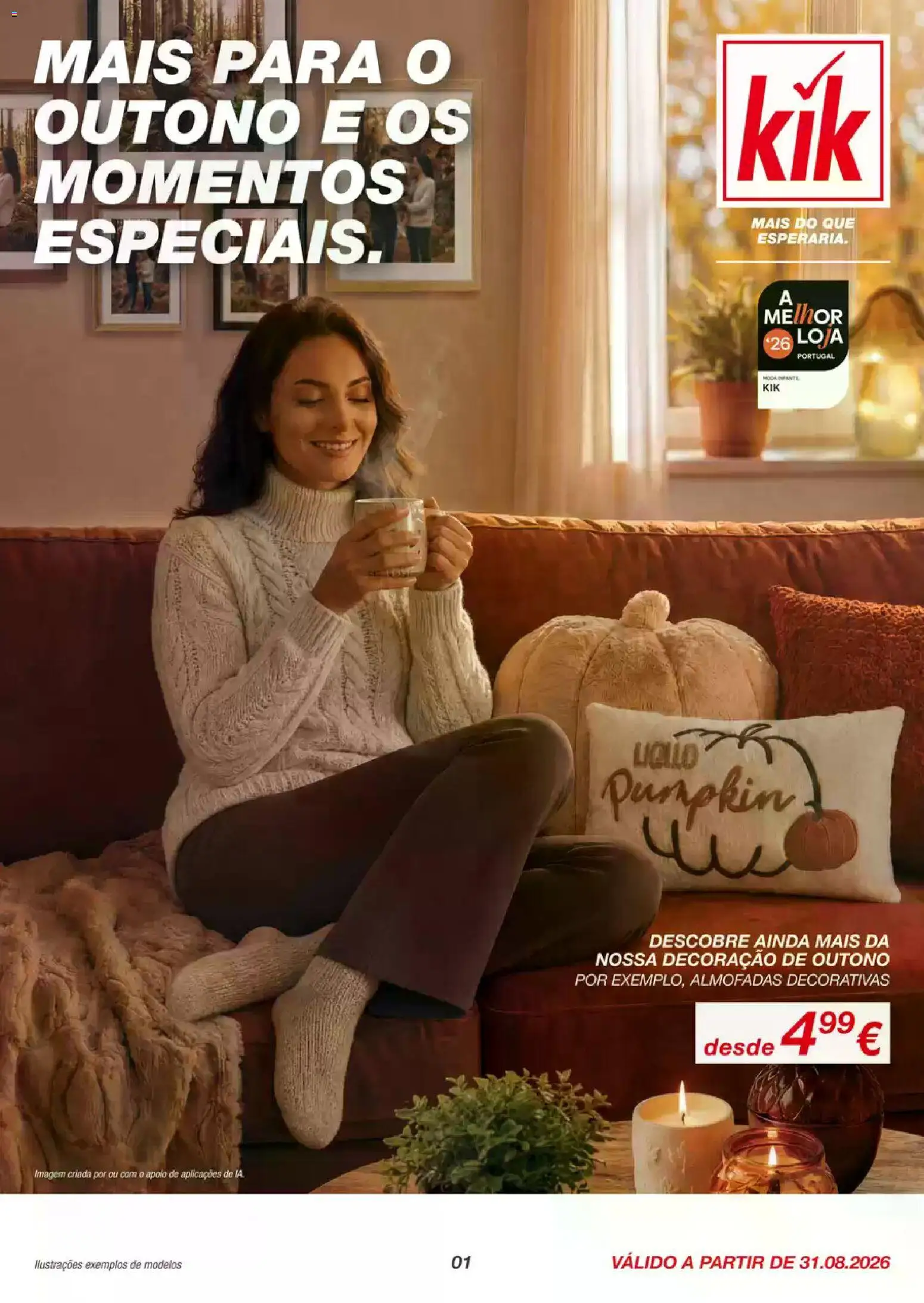 KIK folheto │ válido de 01/09/2026 | Página: 1 | Produtos: Almofadas decorativas, Decoração