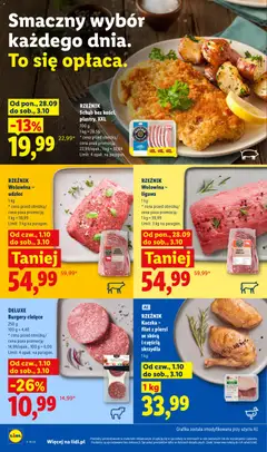 Pogląd oferty "RZEŹNIK Wołowina – ligawa, Wołowina – ligawa" - ważna od 01.10.2026 | Strona: 56 | Produkty: Piersi, Kaczka, Filet, Wołowina