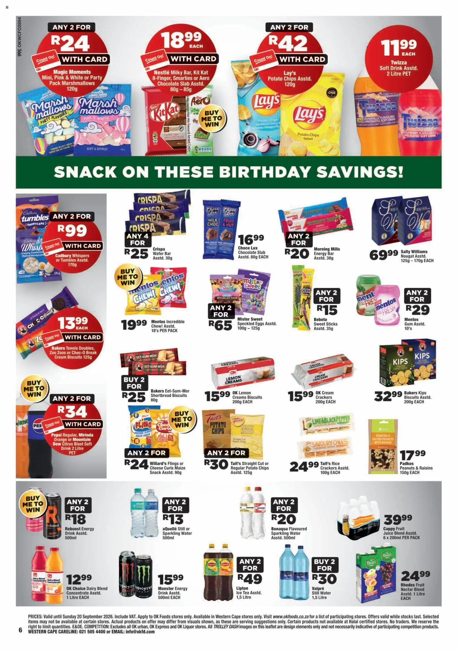 New OK Foods catalogue – valid from 09/09/2026 | Page: 6 | Products: Milk, Cream, Peanuts, Dairy blend
