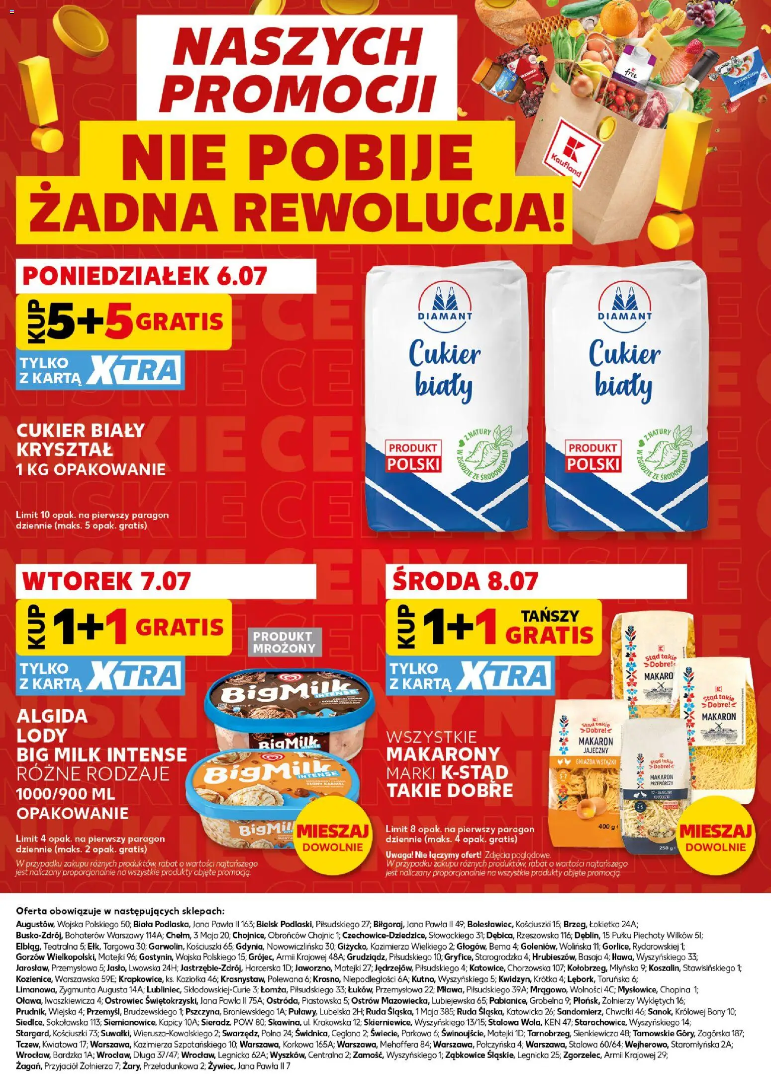 Kaufland Polsko leták - Mocny start od 06.07.2026 | Strana: 26 | Produkty: Mozzarella, Makarony