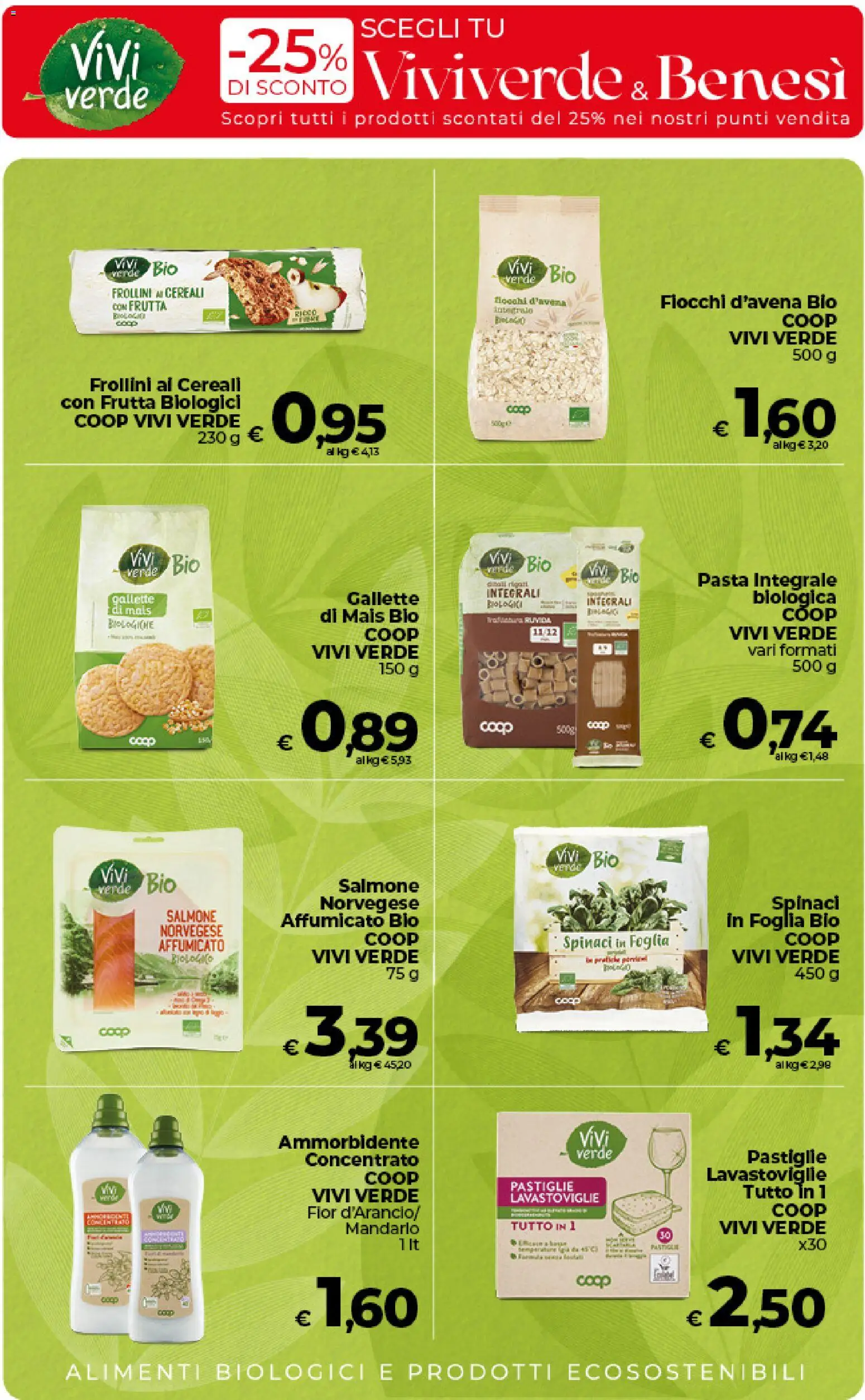 Volantino COOP del 09.06.2026 | Pagina: 5 | Prodotti: Cereali, Spinaci, Gallette, Mais