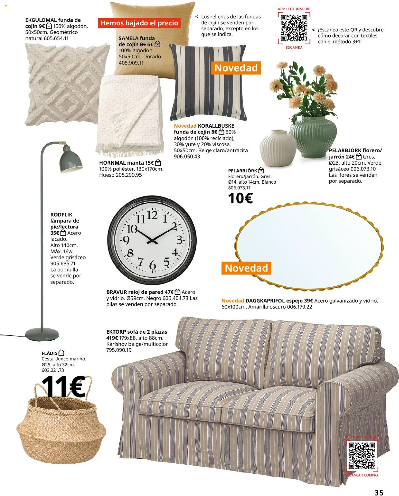 IKEA - Salones │ válido desde el 04/02/2026 | Página: 35 | Productos: Funda, Bombilla, Algodón, Lámpara