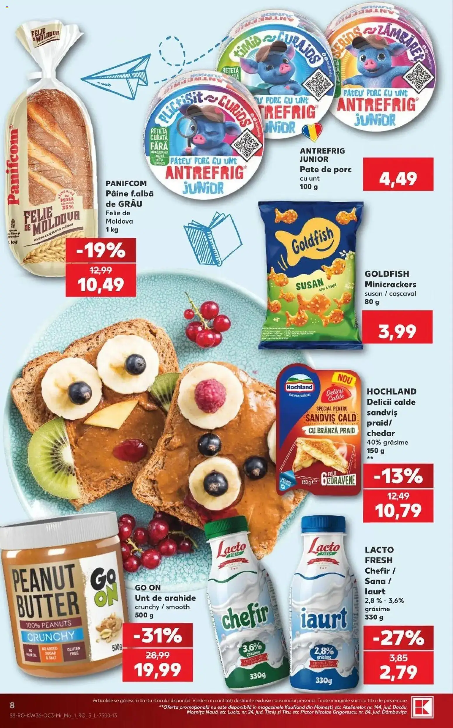 Noul catalog Kaufland – valabil de la 02.09.2026 | Pagină: 8 | Produse: Pate de Porc, Cașcaval, Arahide, Iaurt