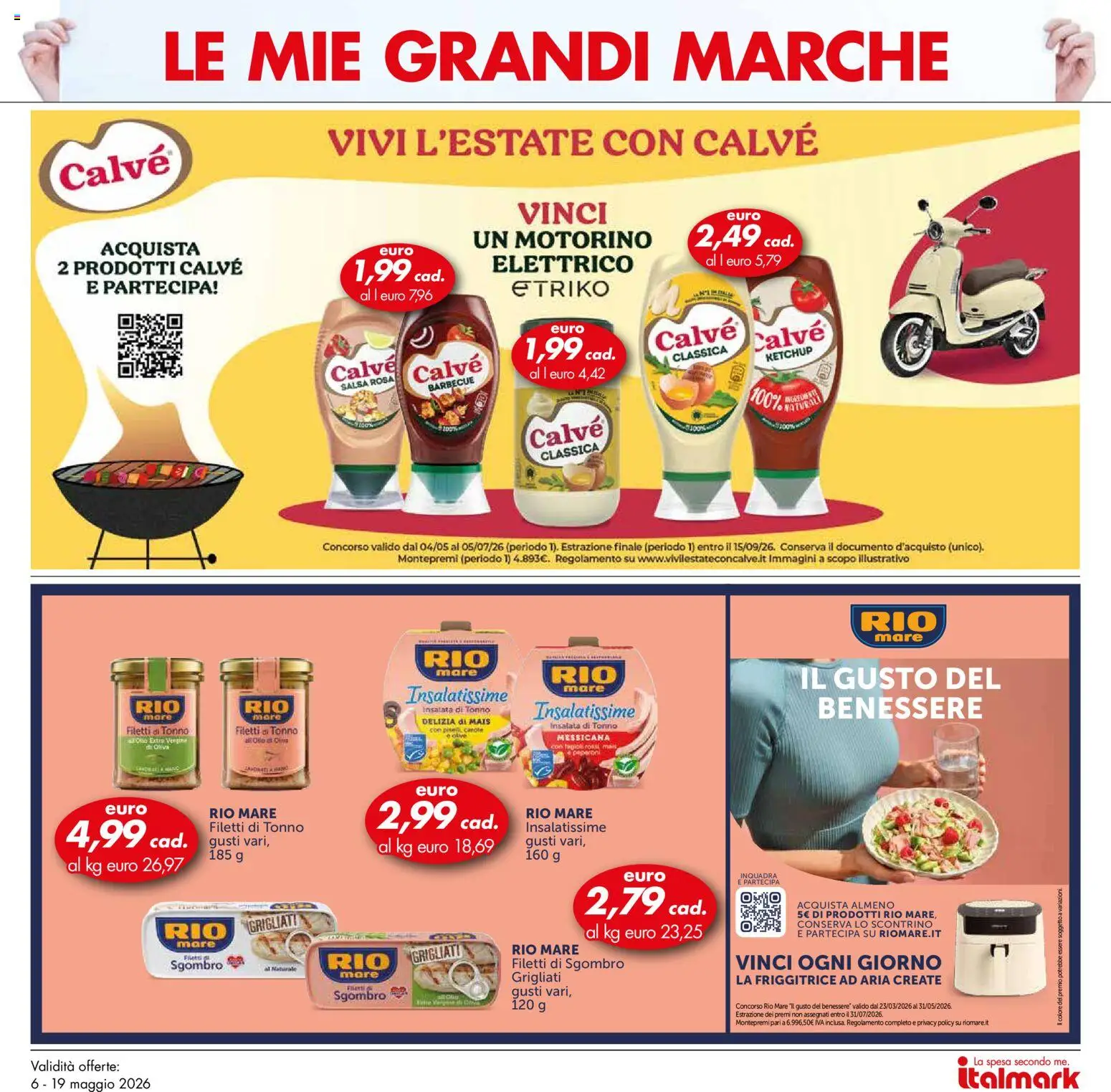 Volantino Italmark del 06.05.2026 | Pagina: 34 | Prodotti: Fagioli, Tonno, Friggitrice, Olio di Oliva
