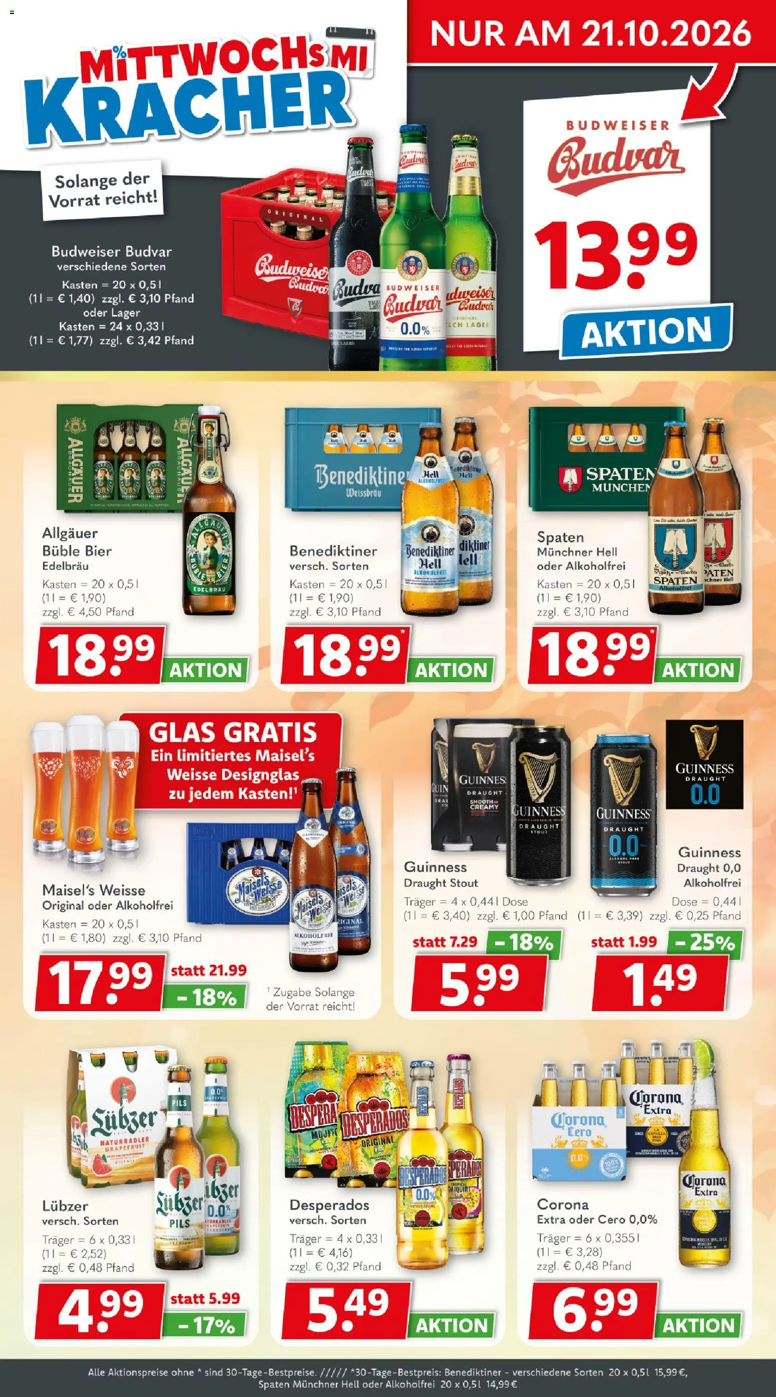 Getränkeland Prospekt – gültig ab 12.10.2026 | Seite: 3 | Produkte: Grapefruit, Desperados, Budweiser, Lubzer