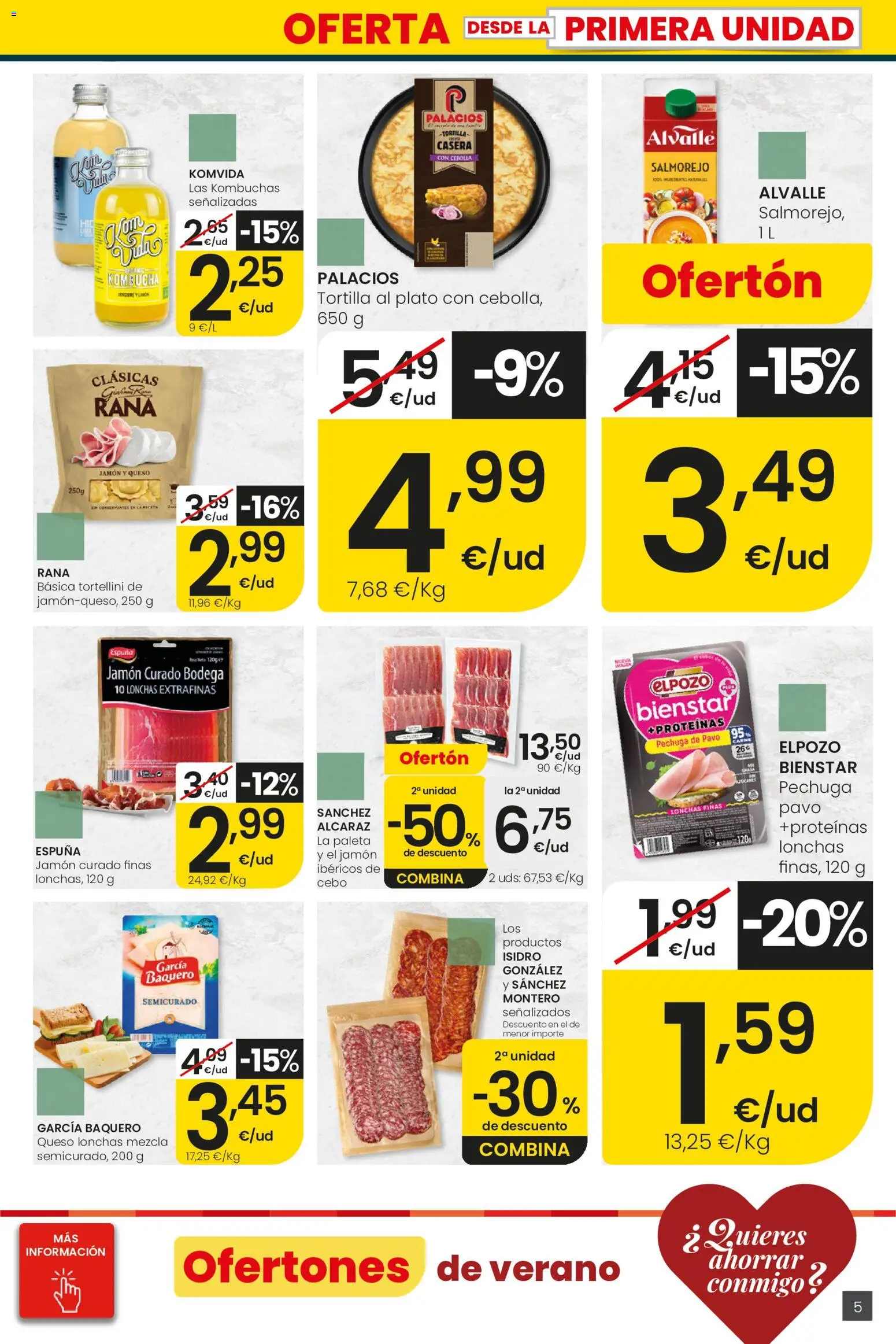 Eroski City │ válido desde el 30/07/2026 | Página: 5 | Productos: Queso, Jamón, Παγωμένο τσάι