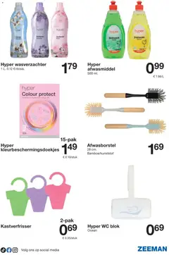 Zeeman folder - Voorbeeld van een folder van Zeeman, geldig van 25/07/2026 | Pagina: 11 | Producten: Afwasmiddel, Wc, Wasverzachter